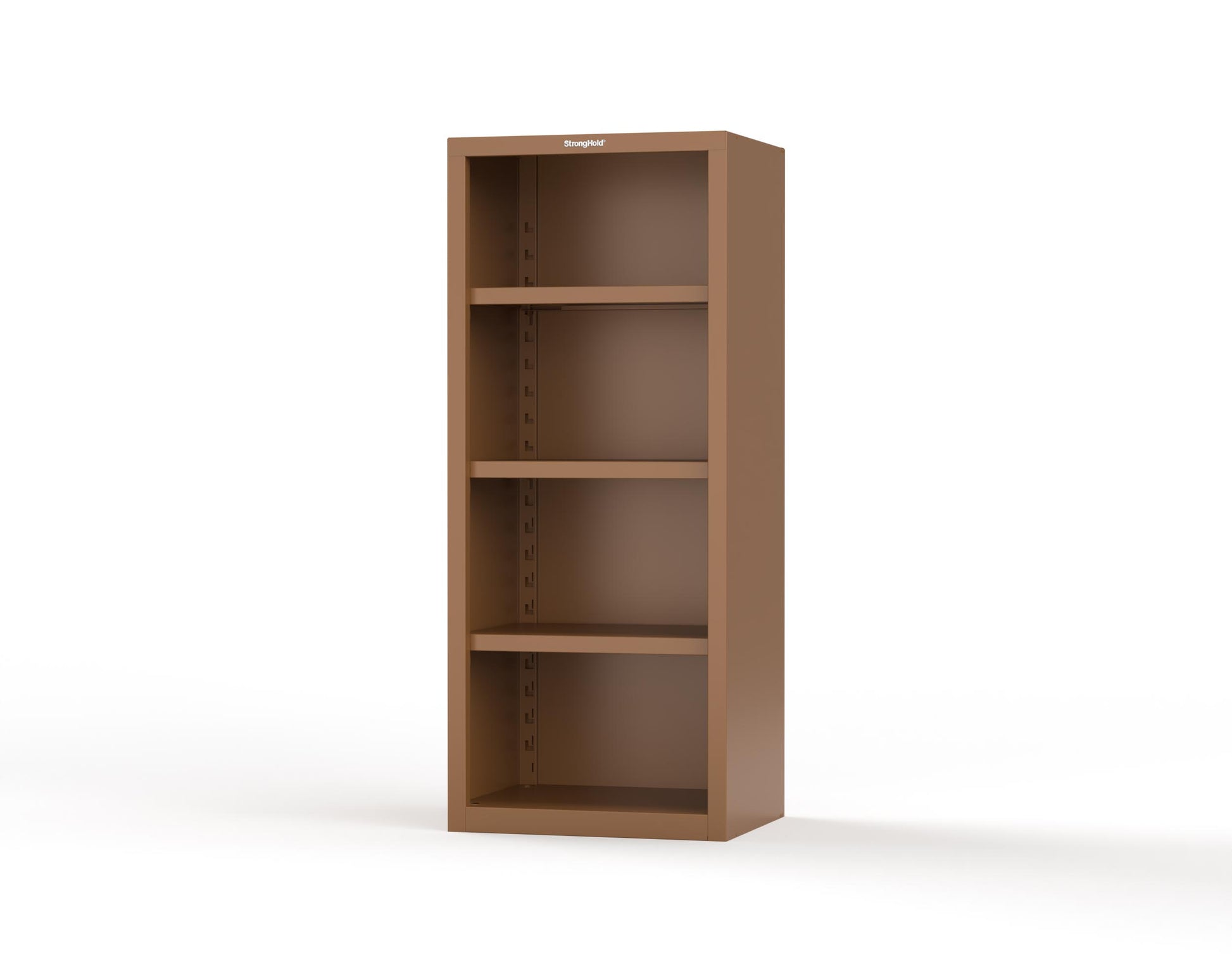 Heavy Duty 18 GA Closed Shelving Unit with 3 Shelves - 30 in. W x 24 in. D x 72 in. H - 2.66-CSU-243-P-8008