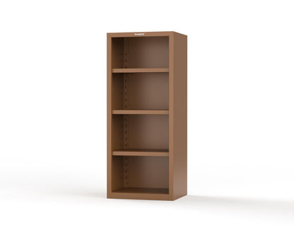 Heavy Duty 18 GA Closed Shelving Unit with 3 Shelves - 30 in. W x 24 in. D x 72 in. H - 2.66-CSU-243-P-8025