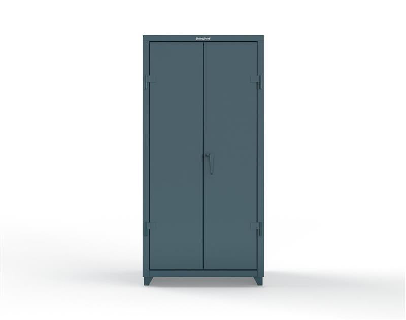 Extra Heavy Duty 14 GA Janitorial Cabinet with 4 Shelves - 36 In. W x 24 In. D x 75 In. H - 36-BC-244-L-5001