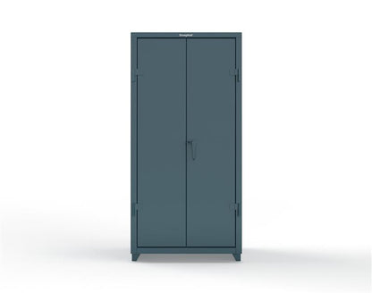 Extra Heavy Duty 14 GA Janitorial Cabinet with 4 Shelves - 36 In. W x 24 In. D x 75 In. H - 36-BC-244-L-5001