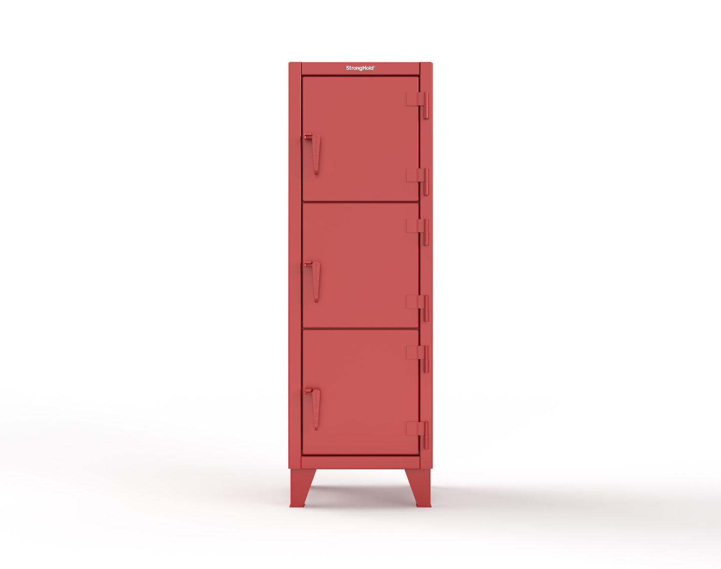 Extreme Duty 12 GA Triple-Tier Locker with 3 Compartments, 22 in. W x 18in. D x 68 in. H - 25-18-3TMT-3001