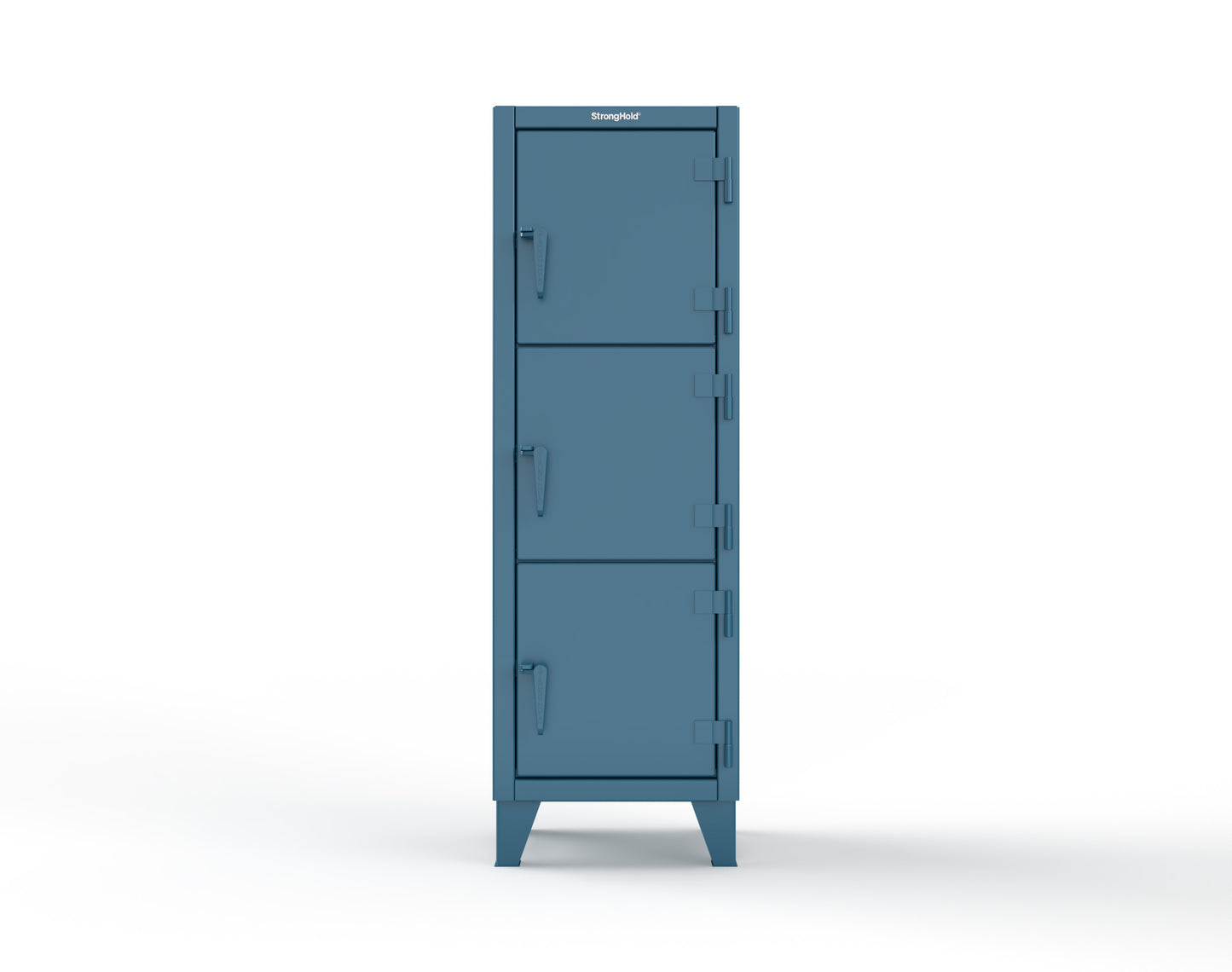 Extreme Duty 12 GA Triple-Tier Locker with 3 Compartments, 22 in. W x 18in. D x 68 in. H - 25-18-3TMT-5001