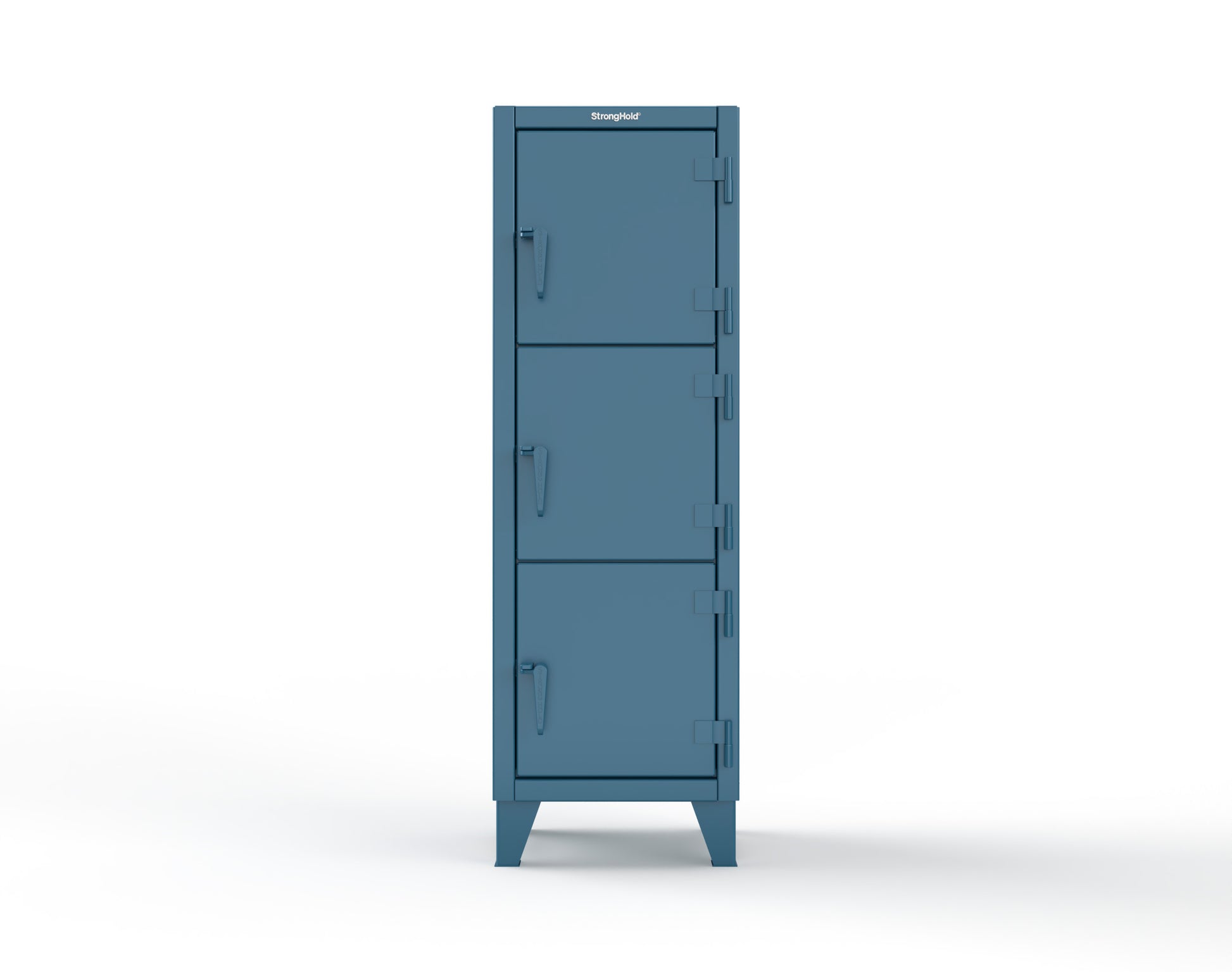 Extreme Duty 12 GA Triple-Tier Locker with 3 Compartments, 22 in. W x 18in. D x 68 in. H - 25-18-3TMT-5001