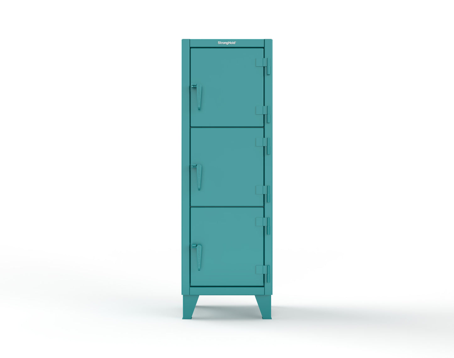 Extreme Duty 12 GA Triple-Tier Locker with 3 Compartments, 22 in. W x 18in. D x 68 in. H - 25-18-3TMT-5021