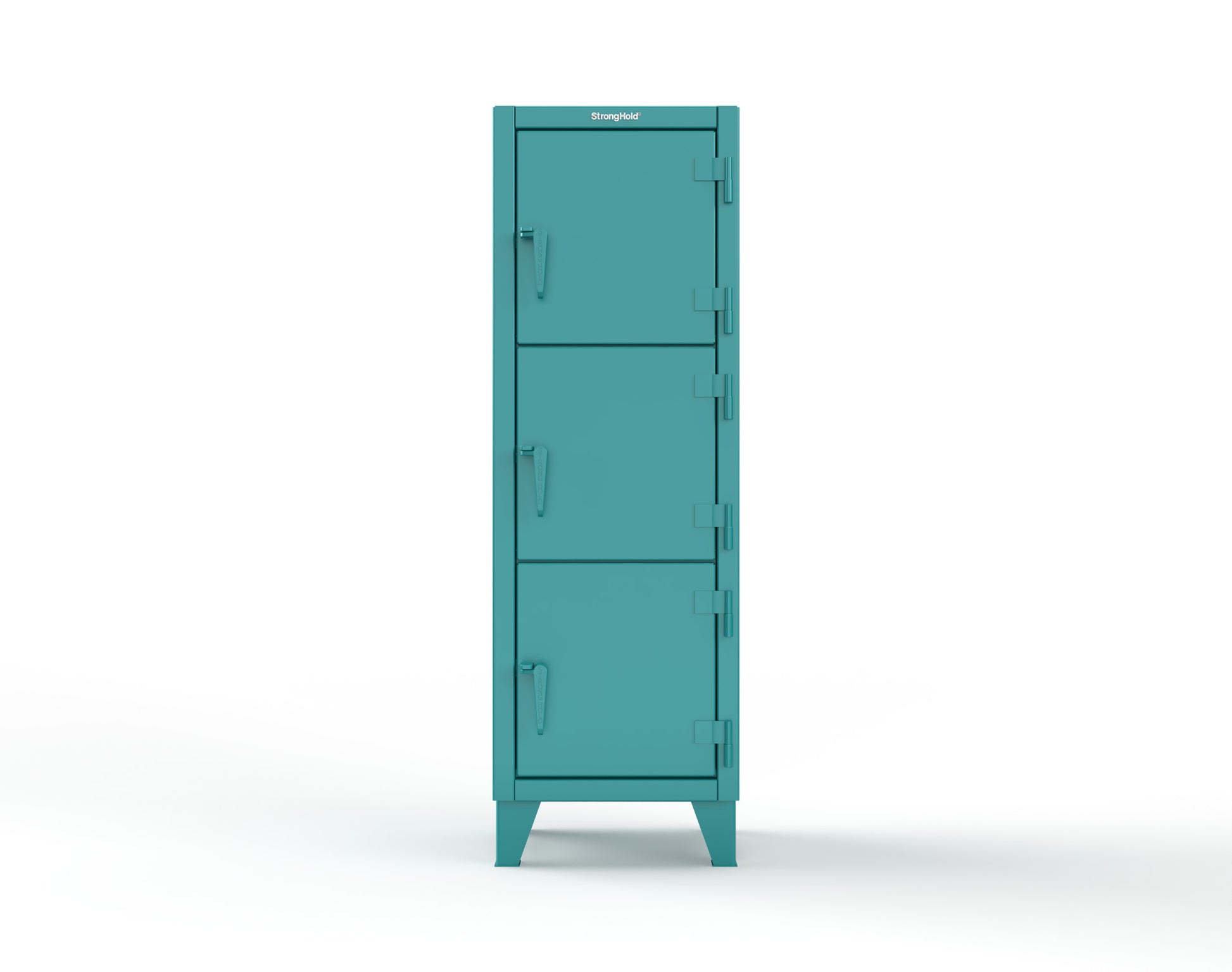 Extreme Duty 12 GA Triple-Tier Locker with 3 Compartments, 22 in. W x 18in. D x 68 in. H - 25-18-3TMT-5021