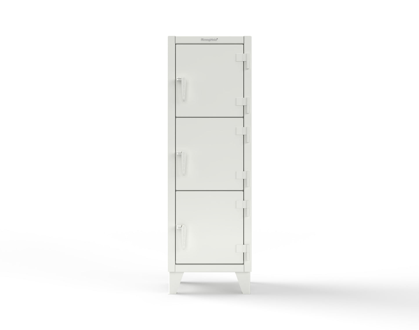 Extreme Duty 12 GA Triple-Tier Locker with 3 Compartments, 22 in. W x 18in. D x 68 in. H - 25-18-3TMT-9003