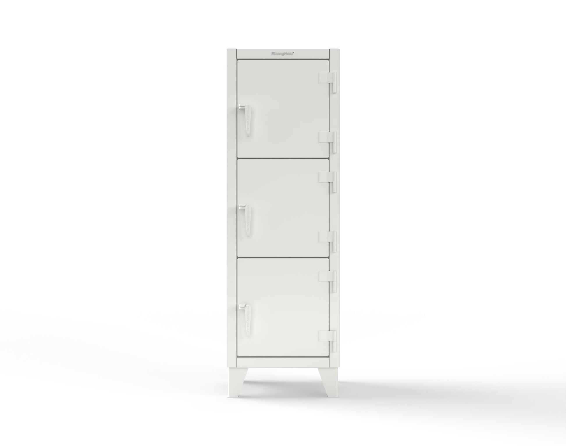 Extreme Duty 12 GA Triple-Tier Locker with 3 Compartments, 22 in. W x 18in. D x 68 in. H - 25-18-3TMT-9003