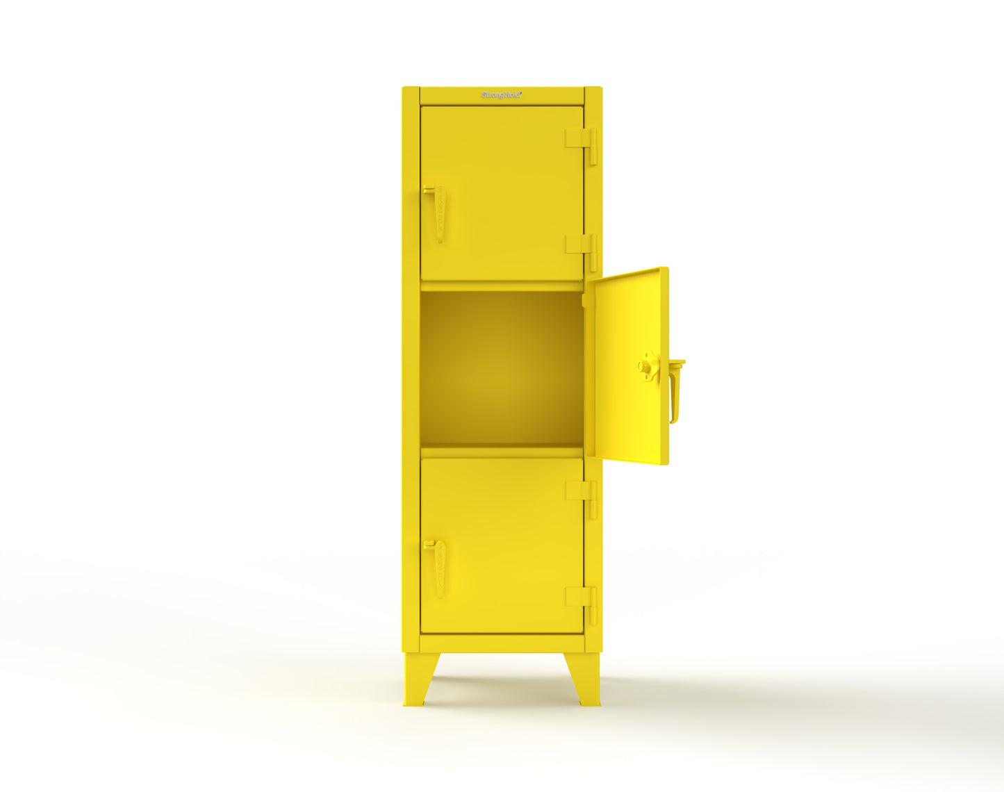 Extreme Duty 12 GA Triple-Tier Locker with 3 Compartments, 22 in. W x 18in. D x 68 in. H - 25-18-3TMT-1021