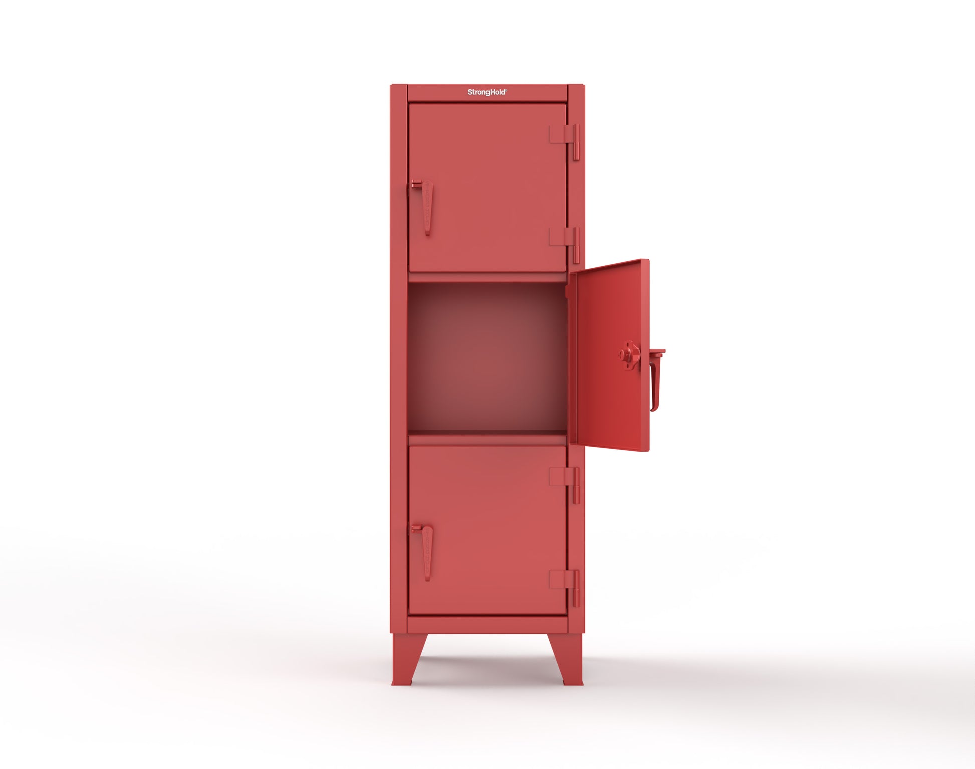 Extreme Duty 12 GA Triple-Tier Locker with 3 Compartments, 22 in. W x 18in. D x 68 in. H - 25-18-3TMT-3001