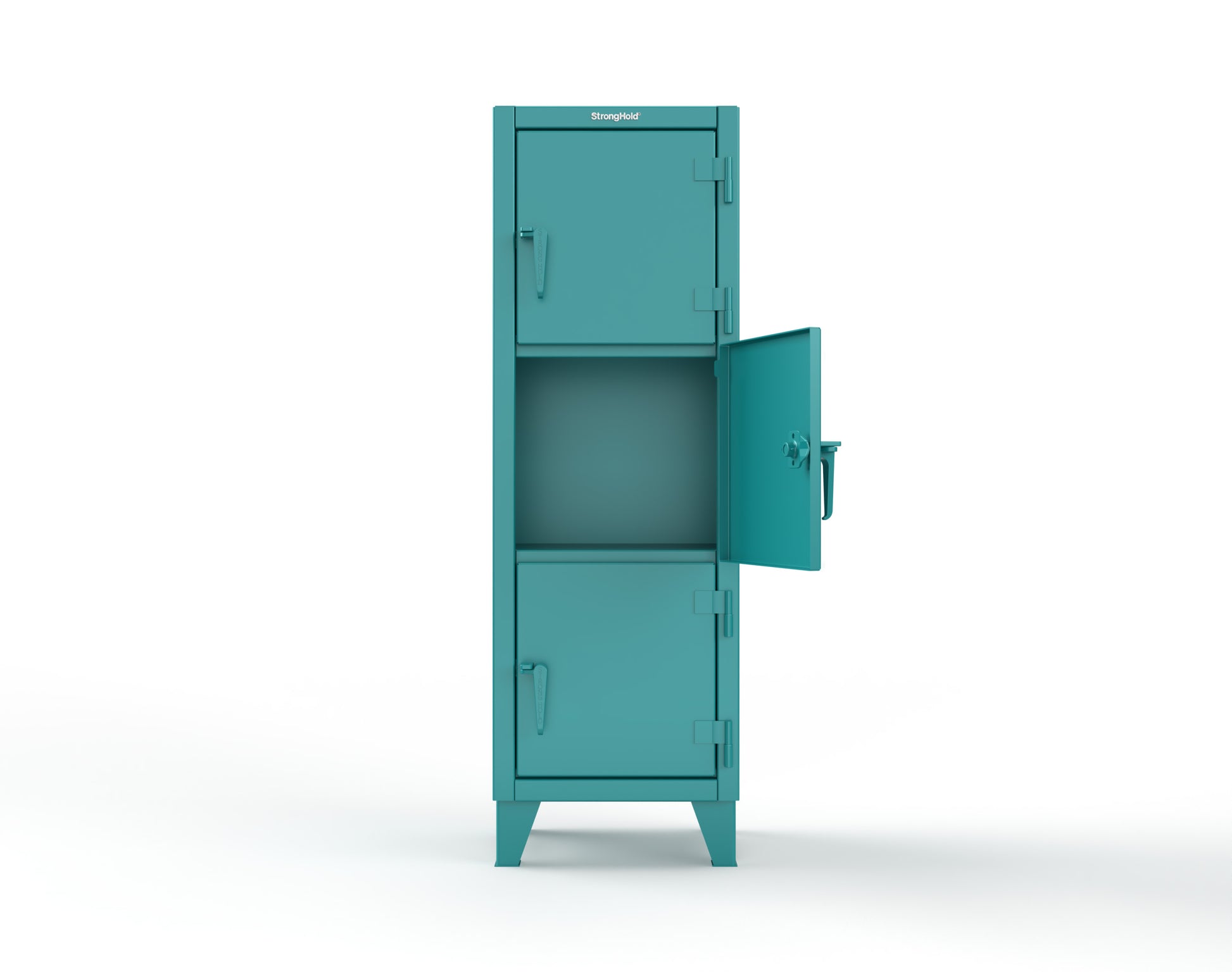 Extreme Duty 12 GA Triple-Tier Locker with 3 Compartments, 22 in. W x 18in. D x 68 in. H - 25-18-3TMT-5021