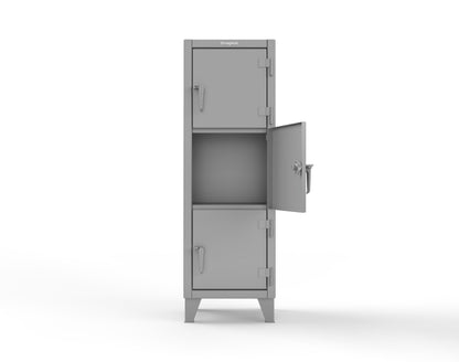 Extreme Duty 12 GA Triple-Tier Locker with 3 Compartments, 22 in. W x 18in. D x 68 in. H - 25-18-3TMT-7037