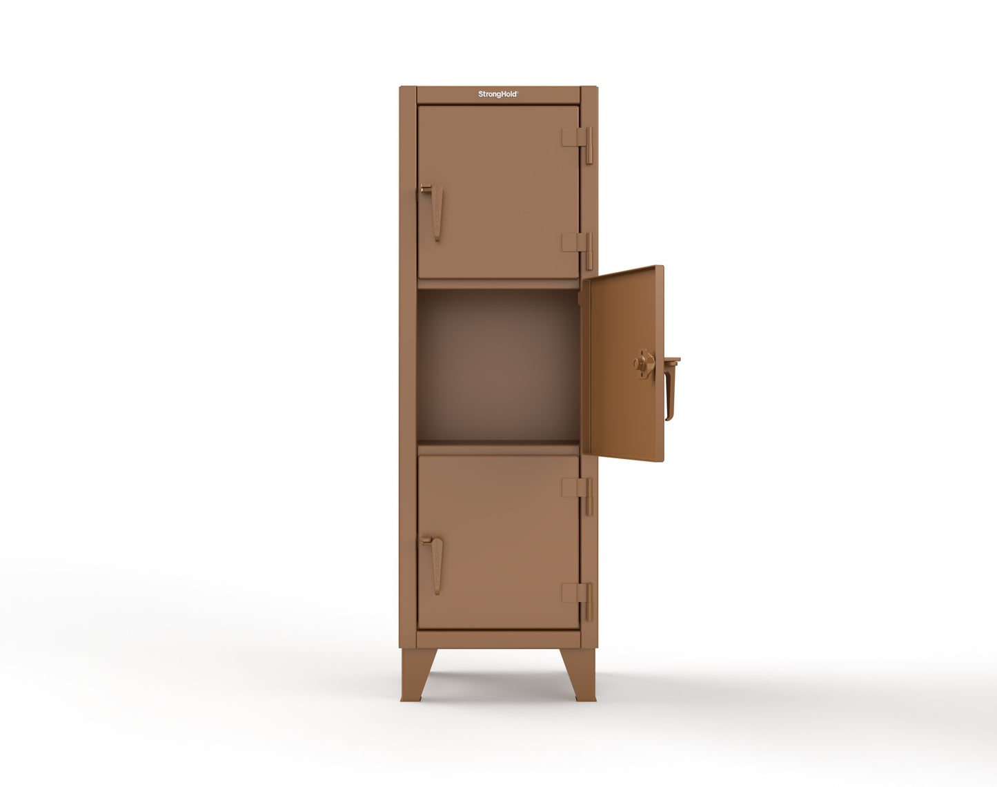 Extreme Duty 12 GA Triple-Tier Locker with 3 Compartments, 22 in. W x 18in. D x 68 in. H - 25-18-3TMT-8008