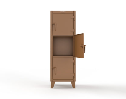Extreme Duty 12 GA Triple-Tier Locker with 3 Compartments, 22 in. W x 18in. D x 68 in. H - 25-18-3TMT-8008