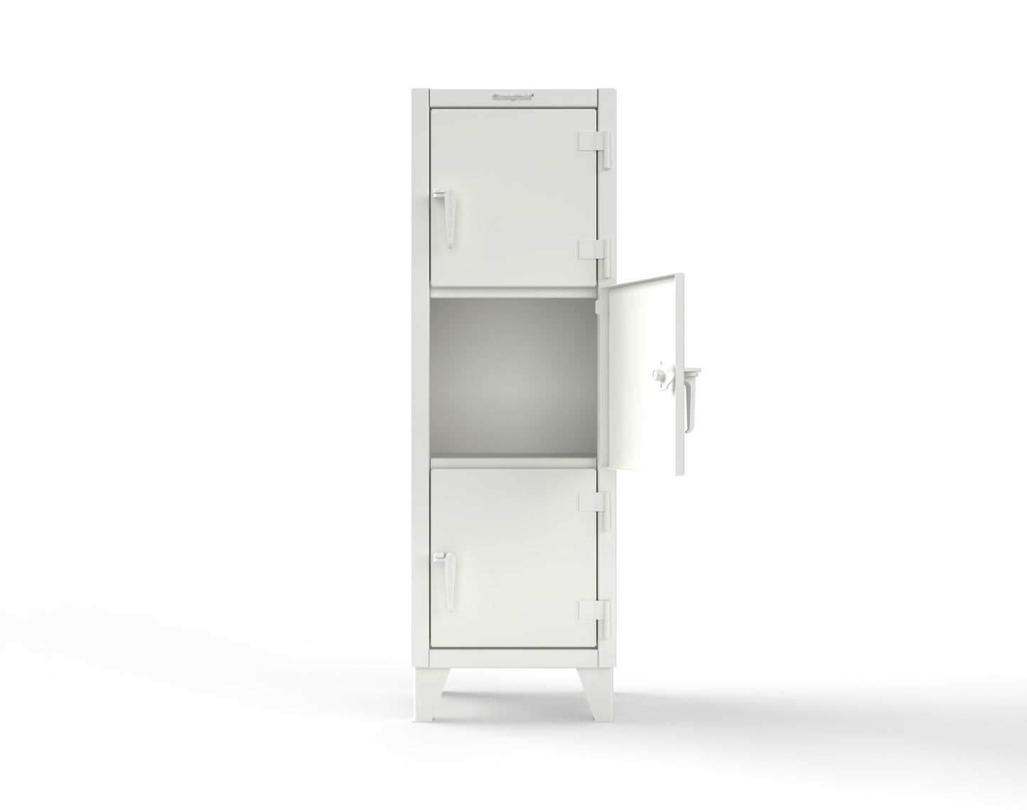 Extreme Duty 12 GA Triple-Tier Locker with 3 Compartments, 22 in. W x 18in. D x 68 in. H - 25-18-3TMT-9003