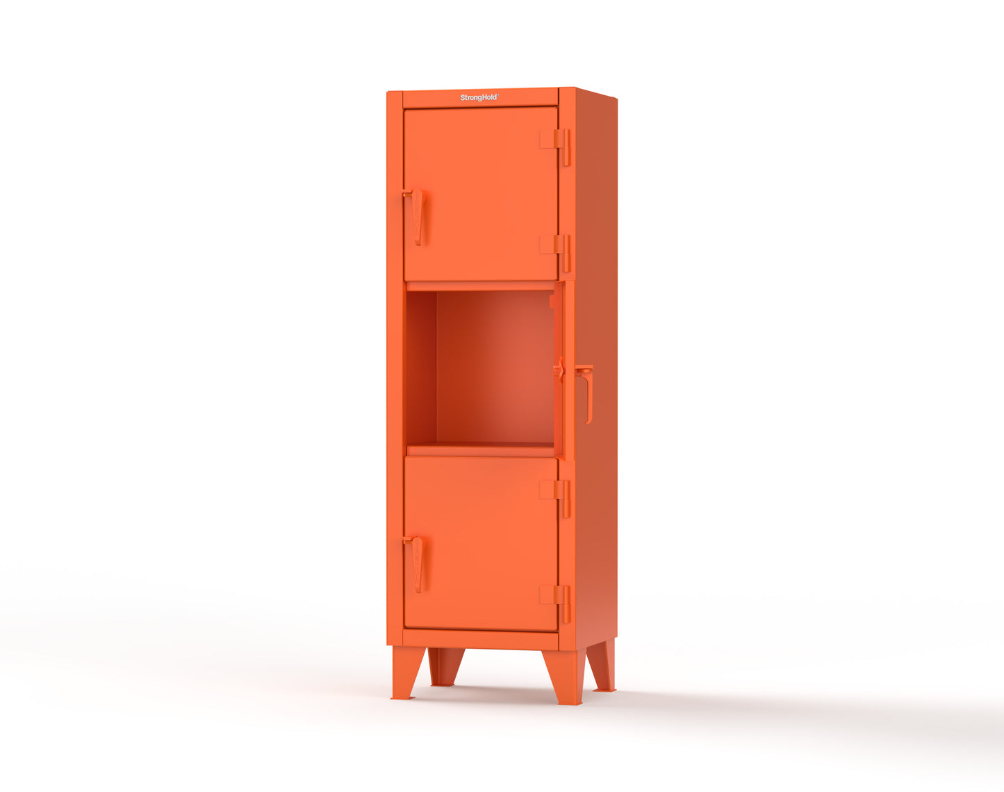 Extreme Duty 12 GA Triple-Tier Locker with 3 Compartments, 22 in. W x 18in. D x 68 in. H - 25-18-3TMT-2009