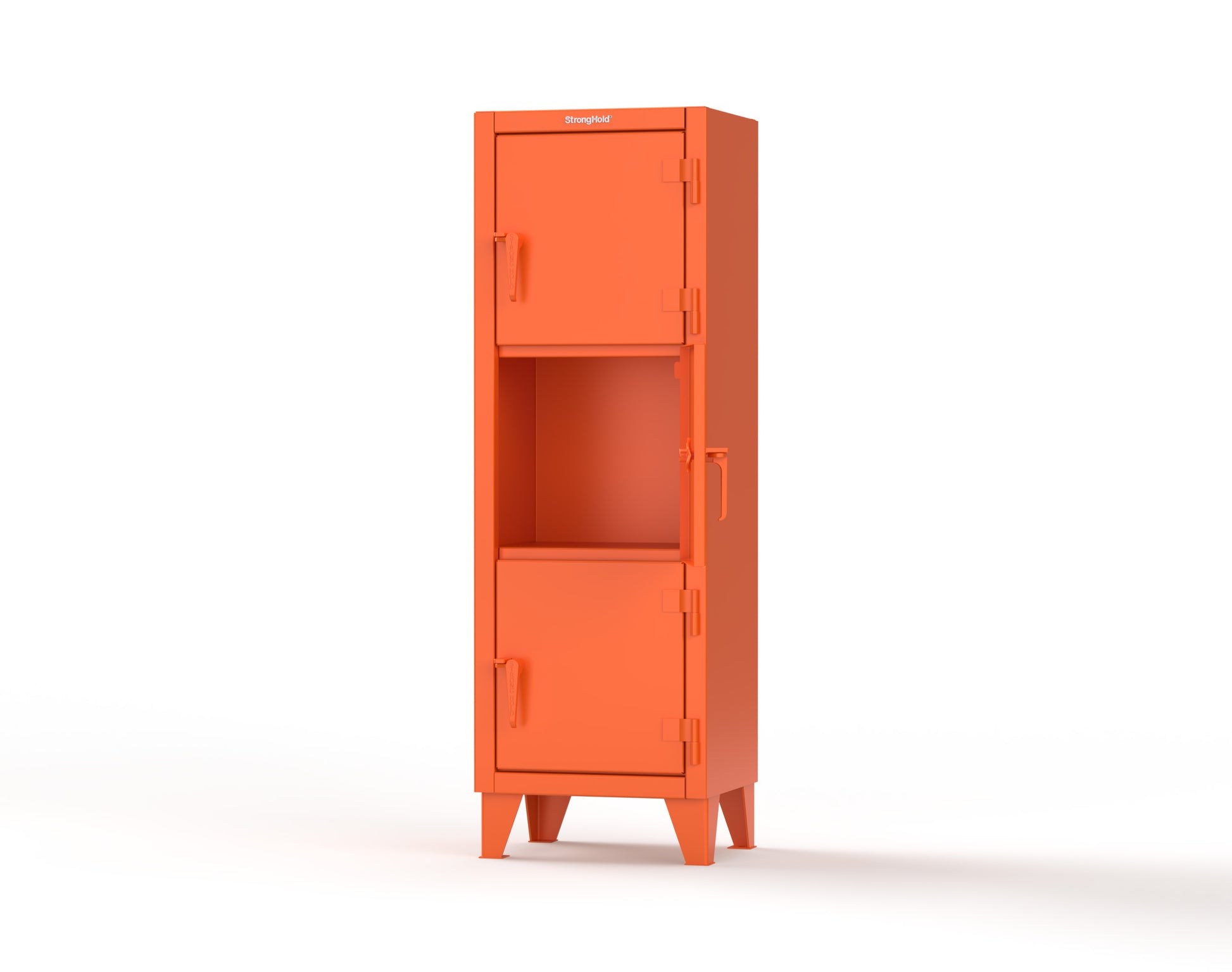 Extreme Duty 12 GA Triple-Tier Locker with 3 Compartments, 22 in. W x 18in. D x 68 in. H - 25-18-3TMT-2009