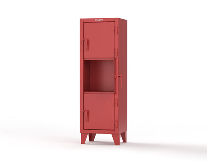 Extreme Duty 12 GA Triple-Tier Locker with 3 Compartments, 22 in. W x 18in. D x 68 in. H - 25-18-3TMT-3001
