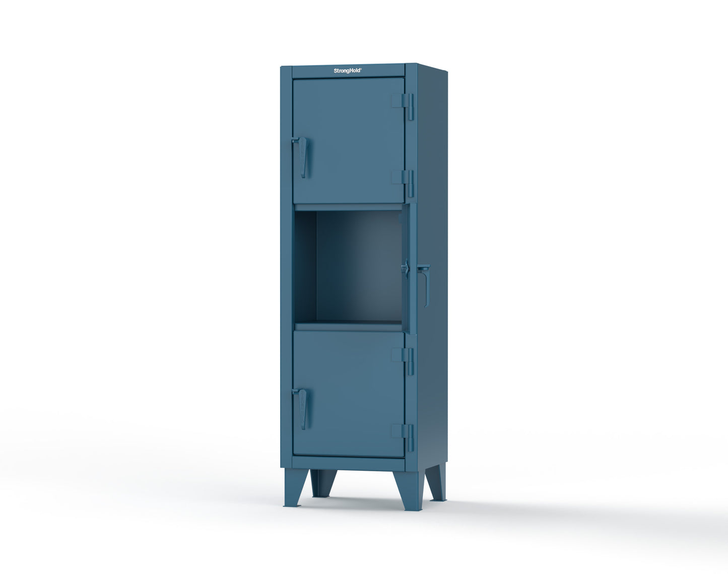 Extreme Duty 12 GA Triple-Tier Locker with 3 Compartments, 22 in. W x 18in. D x 68 in. H - 25-18-3TMT-5001