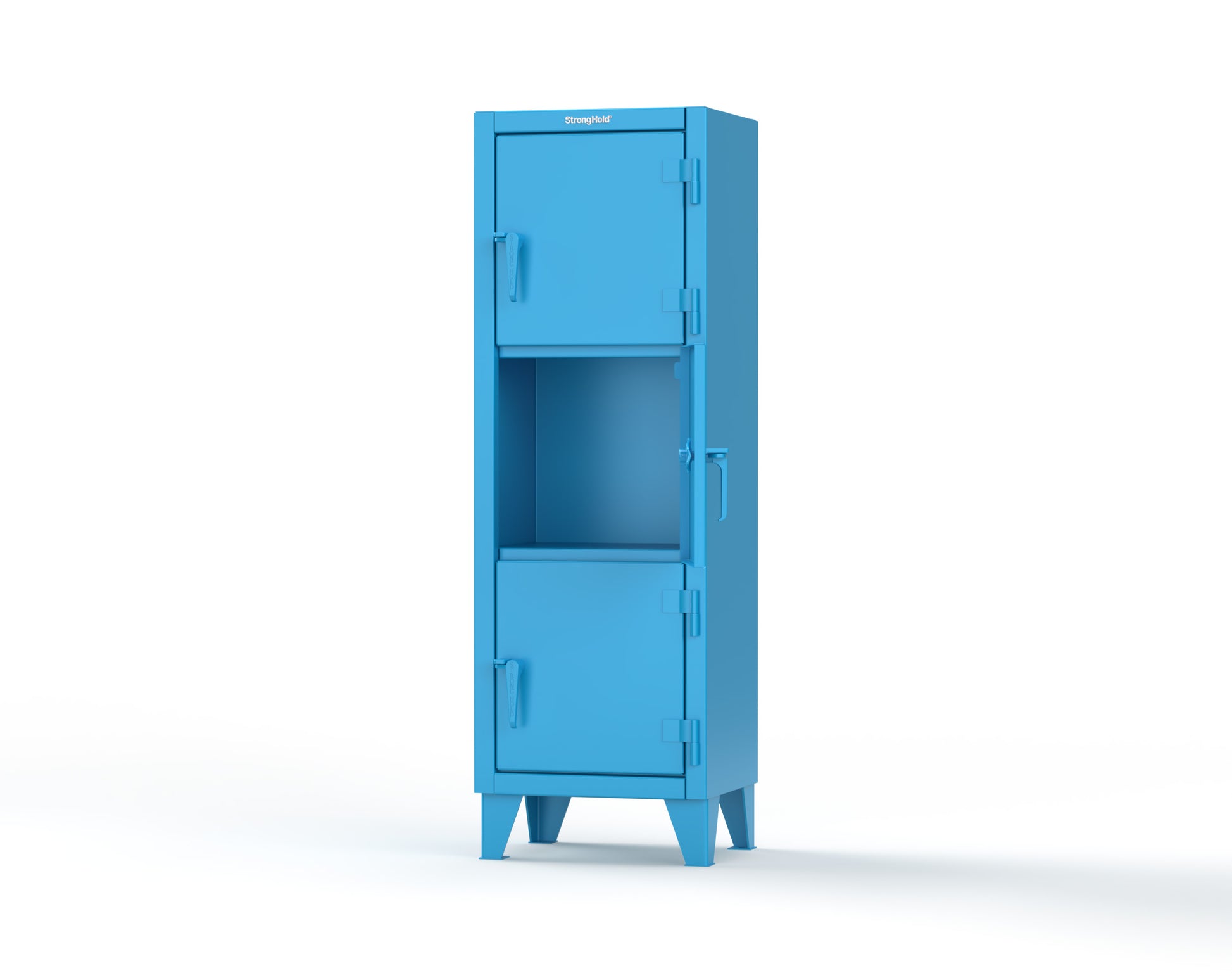 Extreme Duty 12 GA Triple-Tier Locker with 3 Compartments, 22 in. W x 18in. D x 68 in. H - 25-18-3TMT-5012