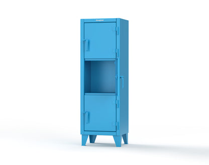 Extreme Duty 12 GA Triple-Tier Locker with 3 Compartments, 22 in. W x 18in. D x 68 in. H - 25-18-3TMT-5012