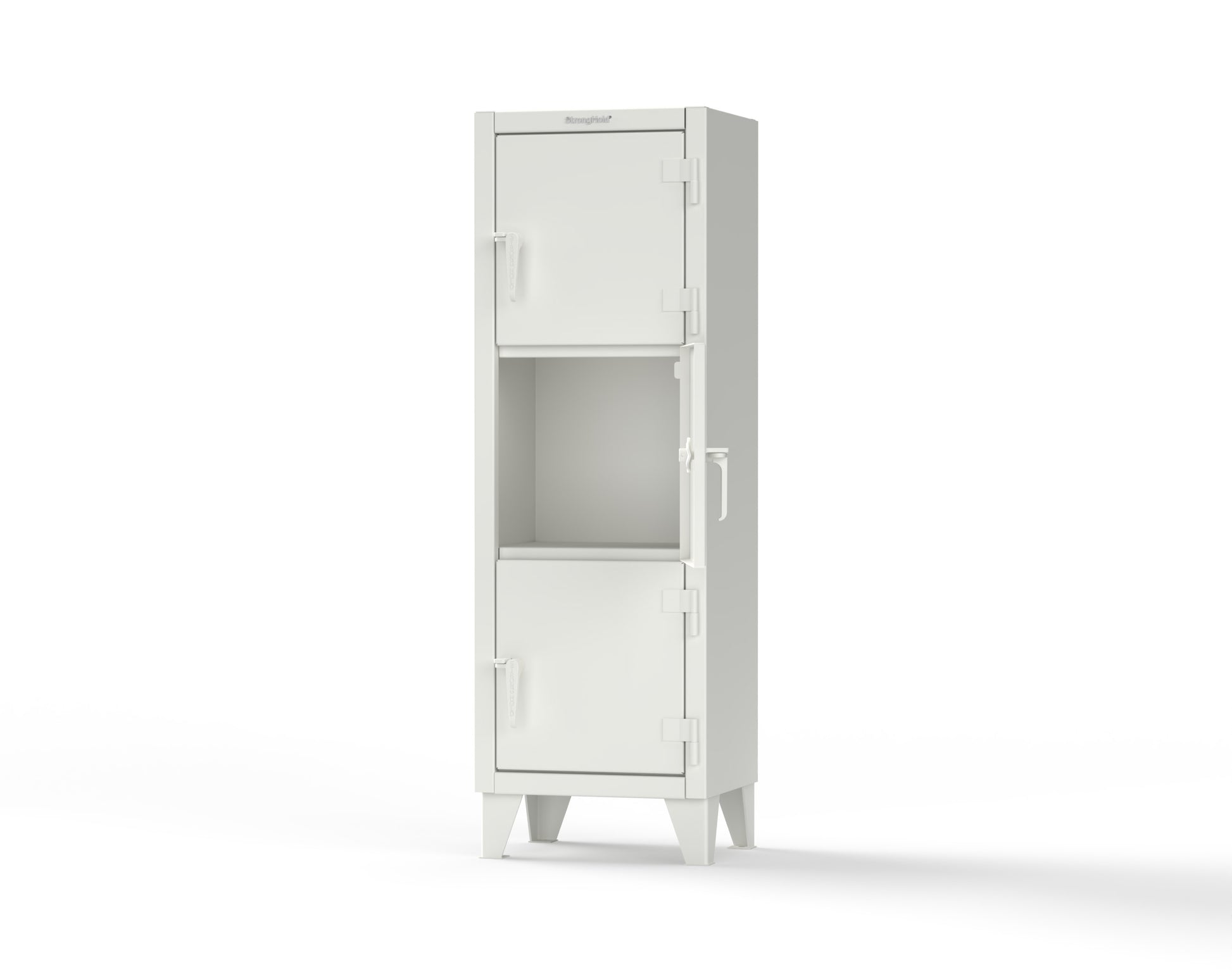 Extreme Duty 12 GA Triple-Tier Locker with 3 Compartments, 22 in. W x 18in. D x 68 in. H - 25-18-3TMT-9003