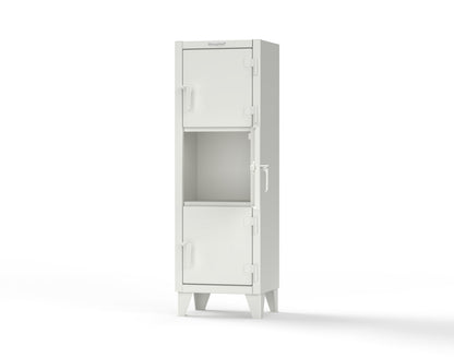 Extreme Duty 12 GA Triple-Tier Locker with 3 Compartments, 22 in. W x 18in. D x 68 in. H - 25-18-3TMT-9003