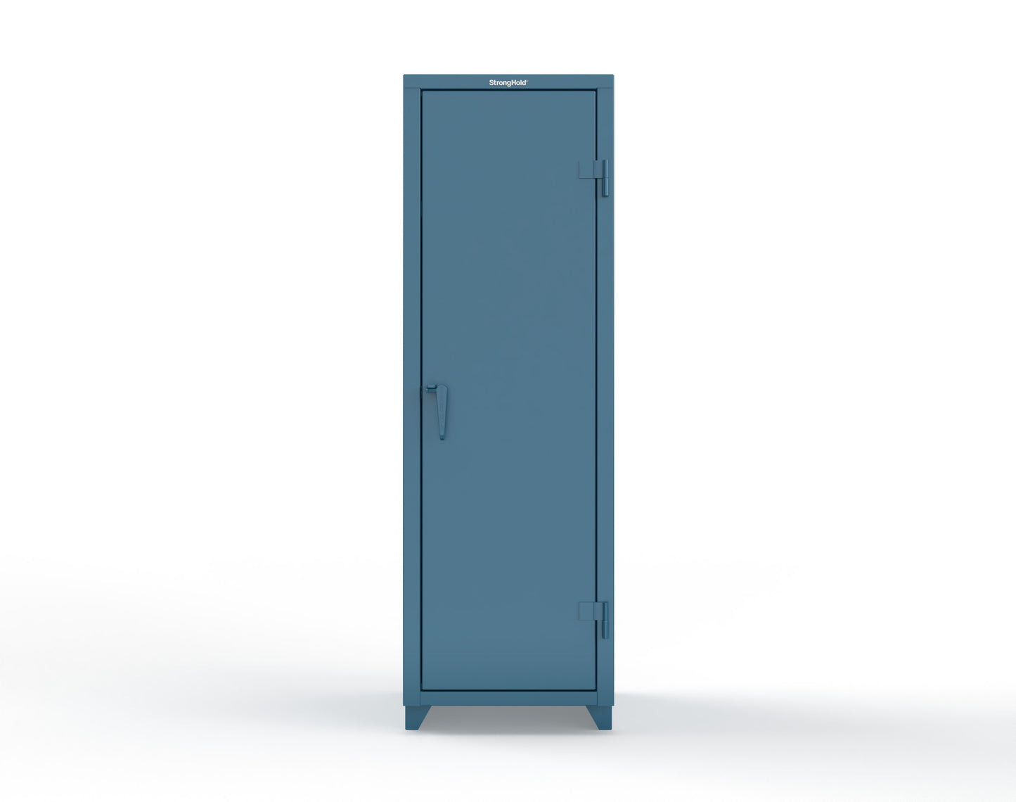 Extra Heavy Duty 14 GA Single-Tier Locker with Shelf and Hanger Rod, 1 Compartment - 24 in. W x 24 in. D x 75 in. H - 26-1D-24-1T-L-5001