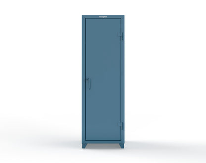 Extra Heavy Duty 14 GA Single-Tier Locker with Shelf and Hanger Rod, 1 Compartment - 24 in. W x 24 in. D x 75 in. H - 26-1D-24-1T-L-5001