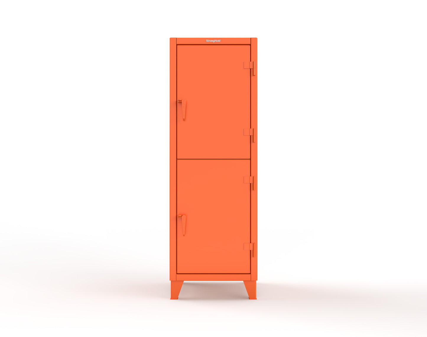 Extreme Duty 12 GA Double-Tier Locker with 2 Compartments, 3 Shelves, 4 Drawers - 26 in. W x 24in. D x 78 in. H - 26-24-2TPL-4DB-2004