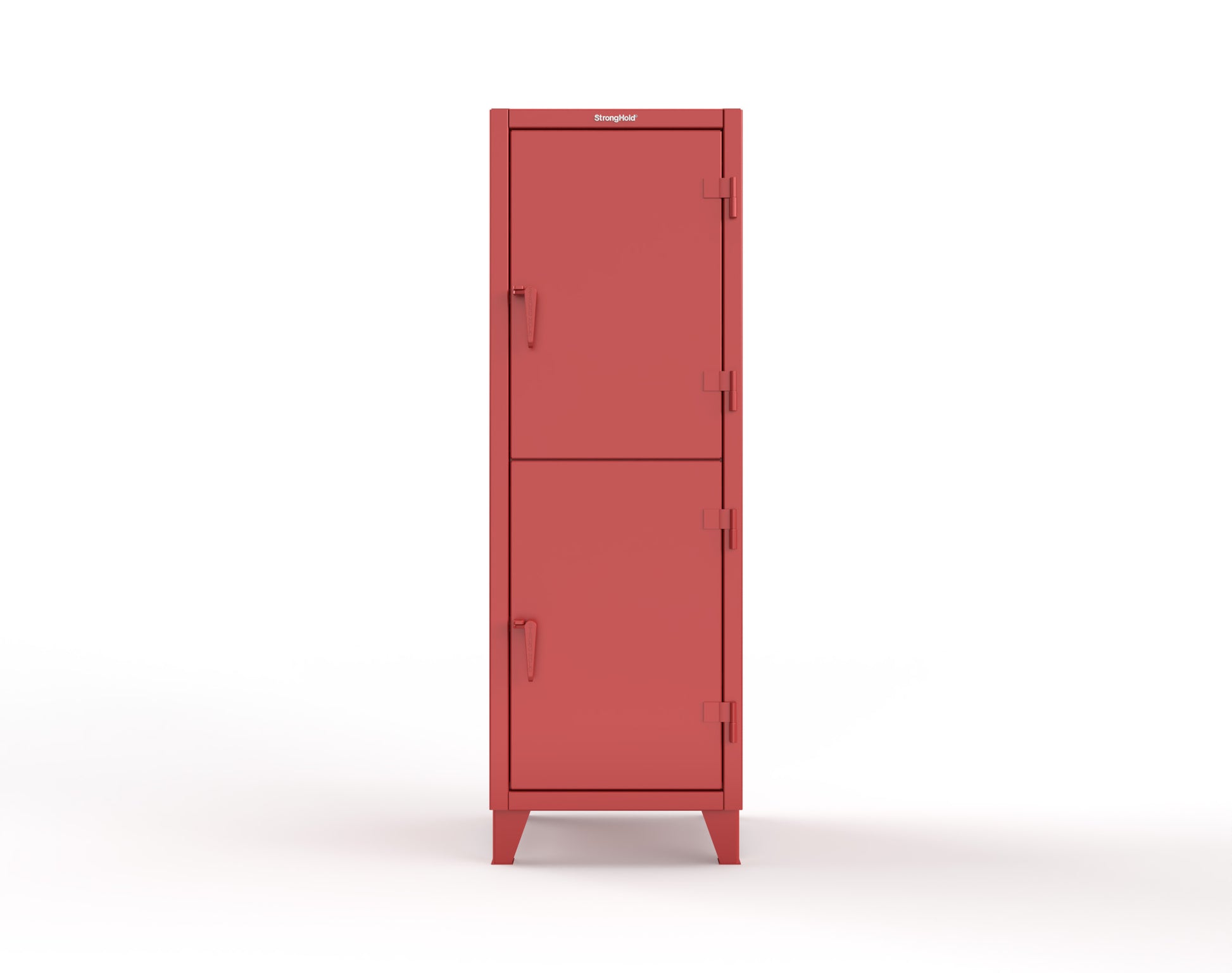 Extreme Duty 12 GA Double-Tier Locker with 2 Compartments, 3 Shelves, 4 Drawers - 26 in. W x 24in. D x 78 in. H - 26-24-2TPL-4DB-3001