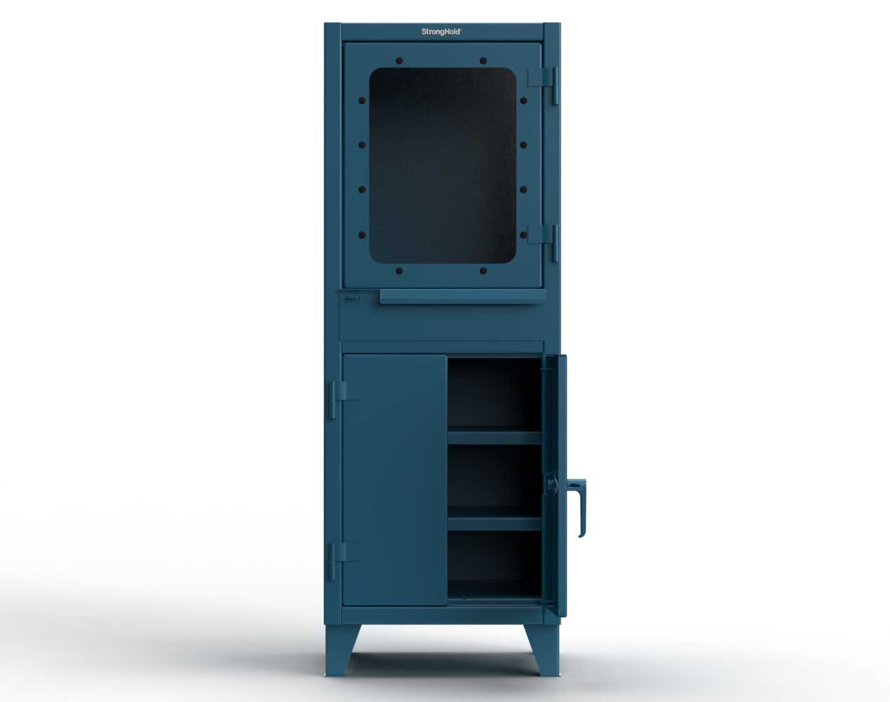 16 GA Computer Cabinet with Retractable Keyboard