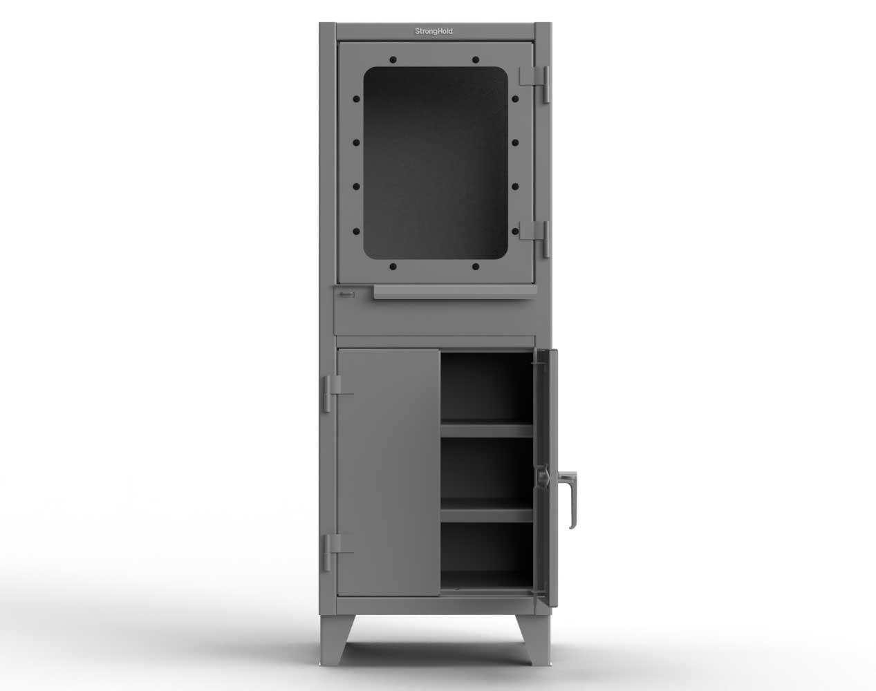 20 GA Computer Cabinet with Retractable Keyboard