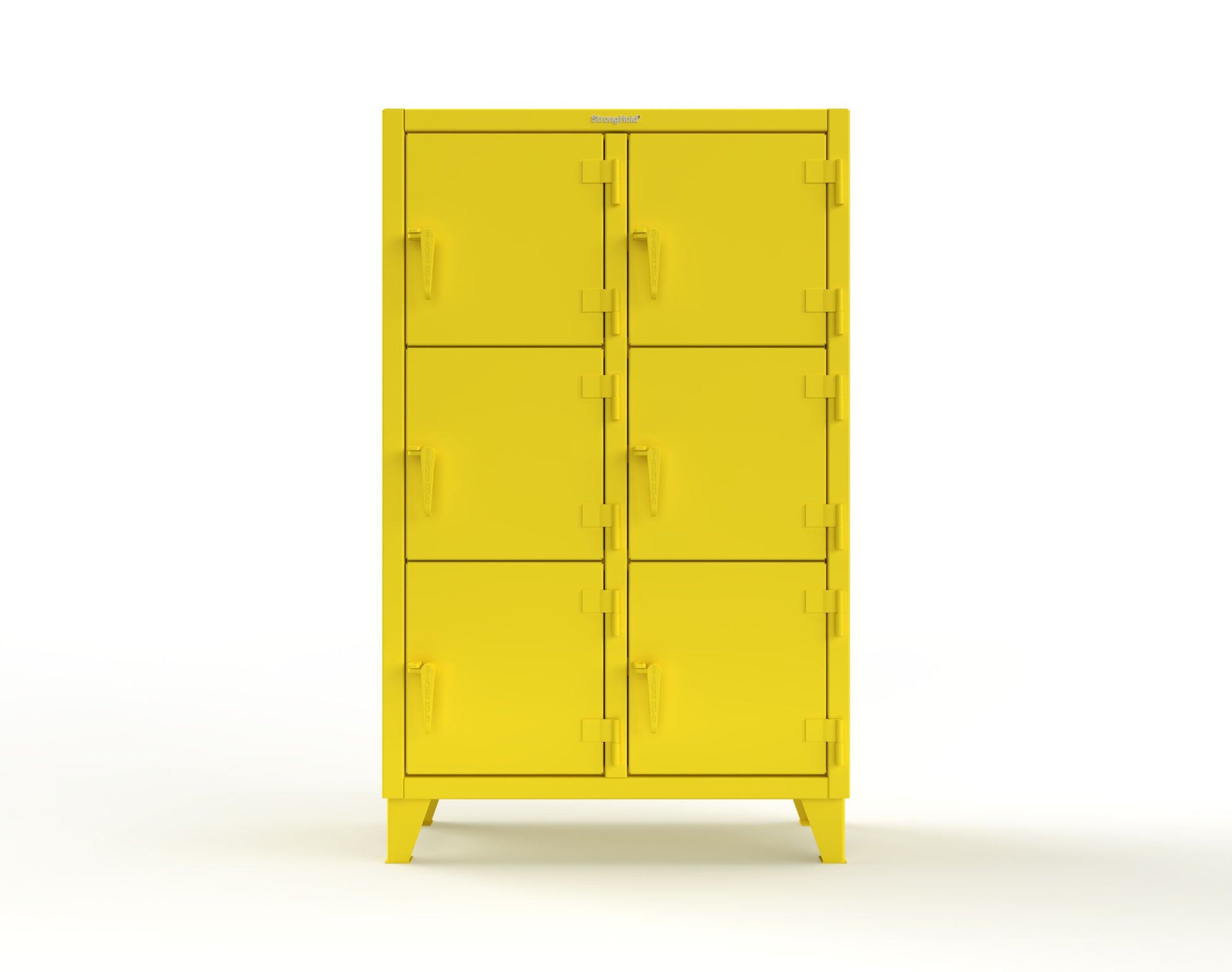 Extreme Duty 12 GA Triple-Tier Locker with 6 Compartments, 42 in. W x 18in. D x 68 in. H - 3.55-18-3TMT-1023