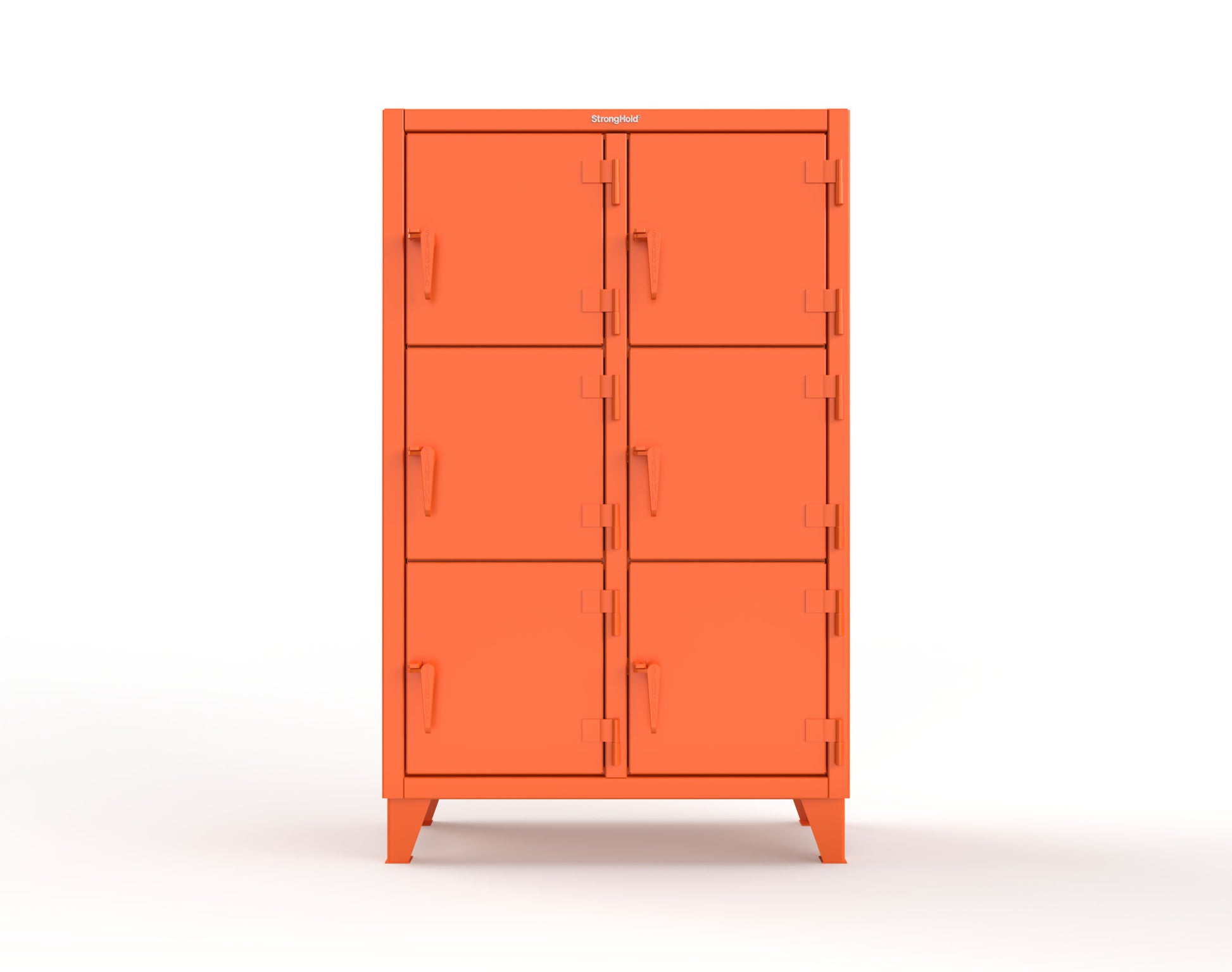 Extreme Duty 12 GA Triple-Tier Locker with 6 Compartments, 42 in. W x 18in. D x 68 in. H - 3.55-18-3TMT-2004