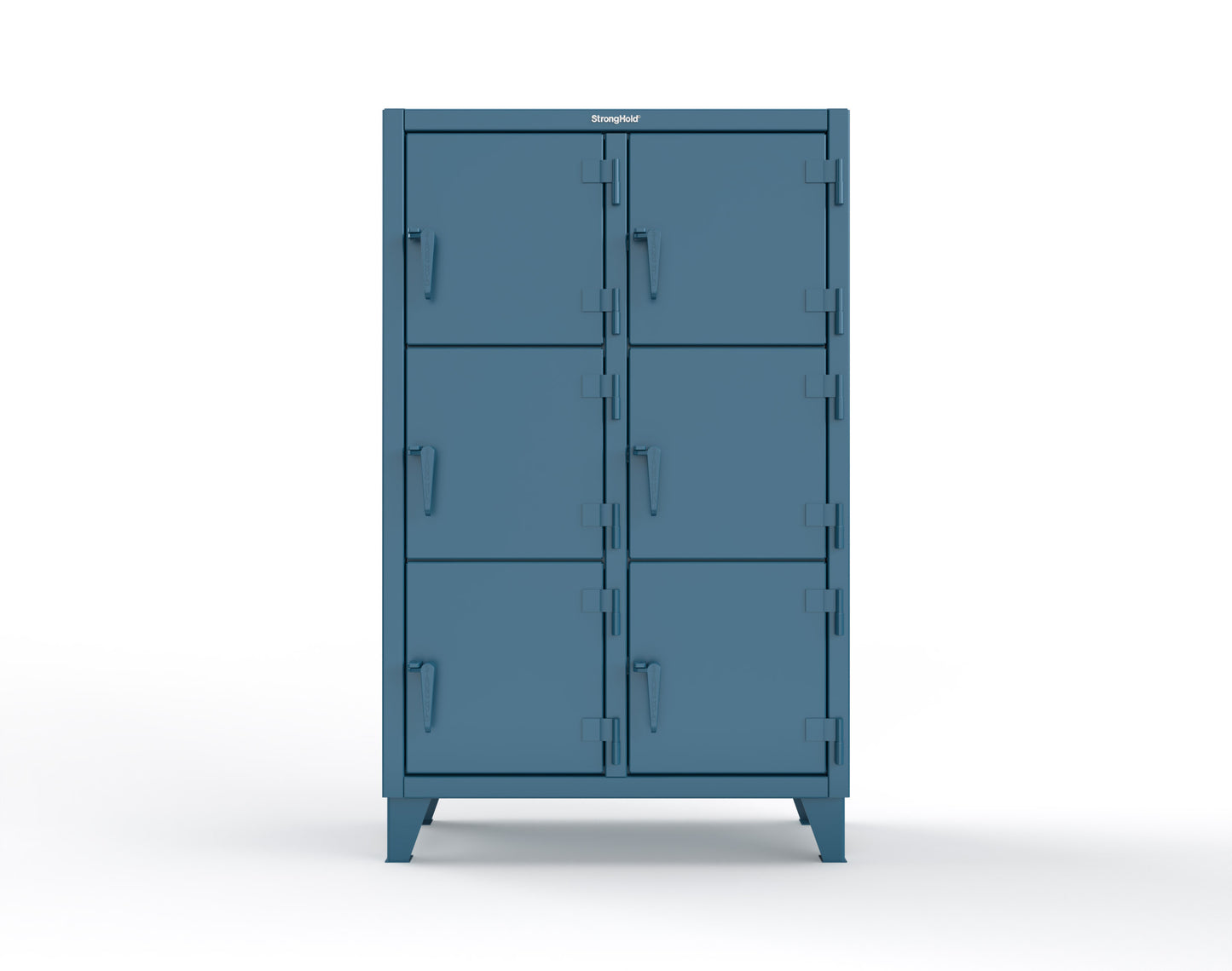 Extreme Duty 12 GA Triple-Tier Locker with 6 Compartments, 42 in. W x 18in. D x 68 in. H - 3.55-18-3TMT-5010
