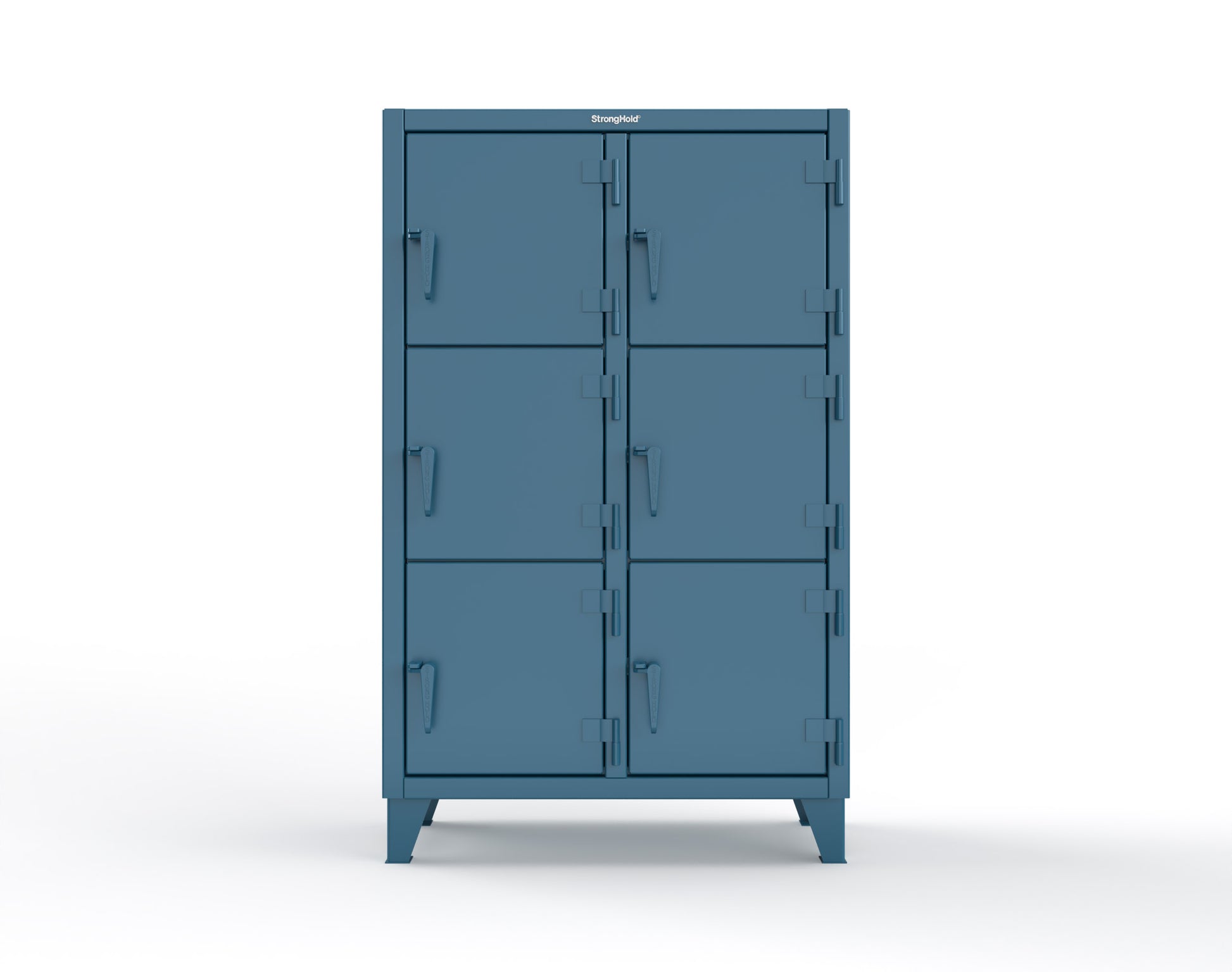 Extreme Duty 12 GA Triple-Tier Locker with 6 Compartments, 42 in. W x 18in. D x 68 in. H - 3.55-18-3TMT-5010