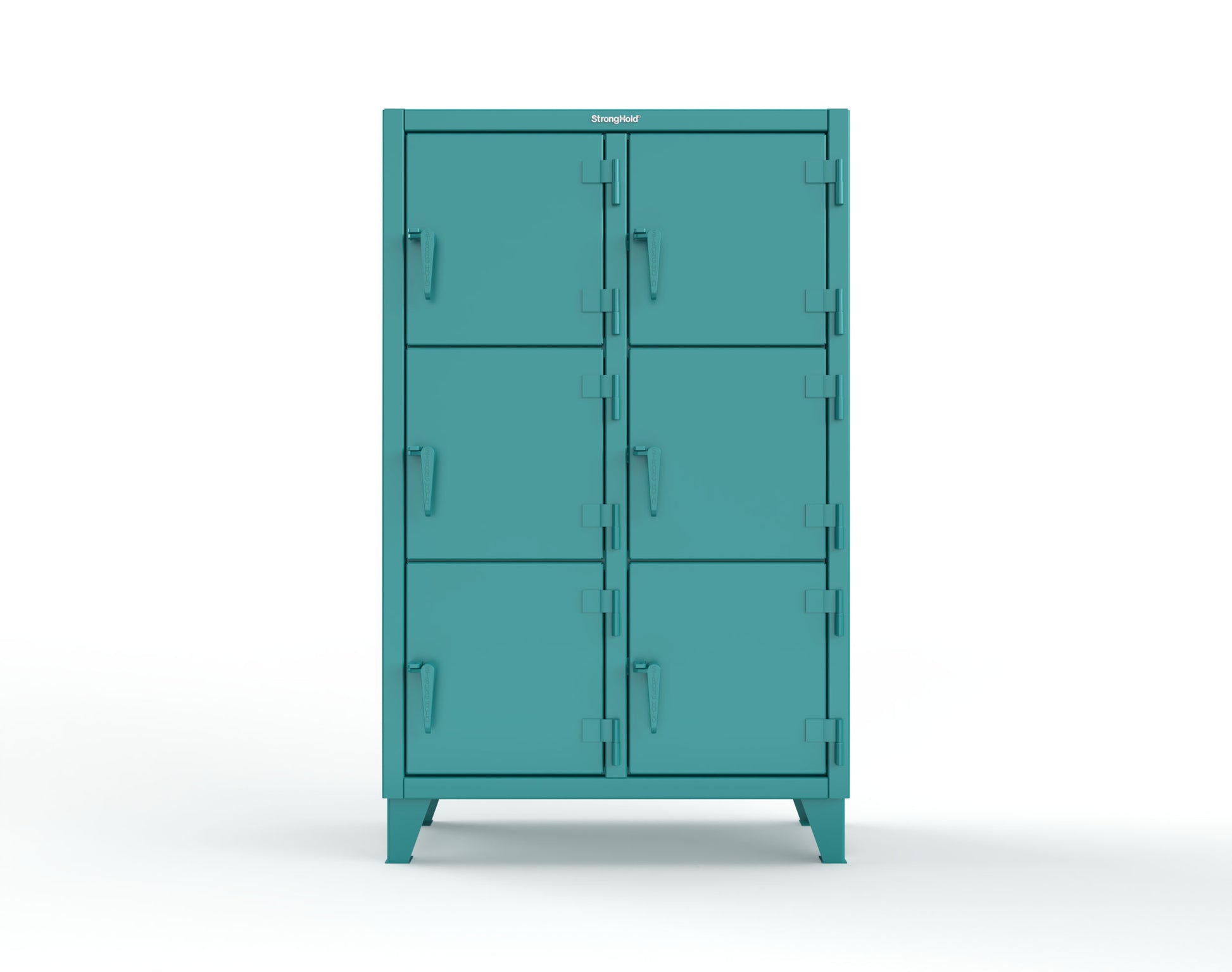 Extreme Duty 12 GA Triple-Tier Locker with 6 Compartments, 42 in. W x 18in. D x 68 in. H - 3.55-18-3TMT-5021