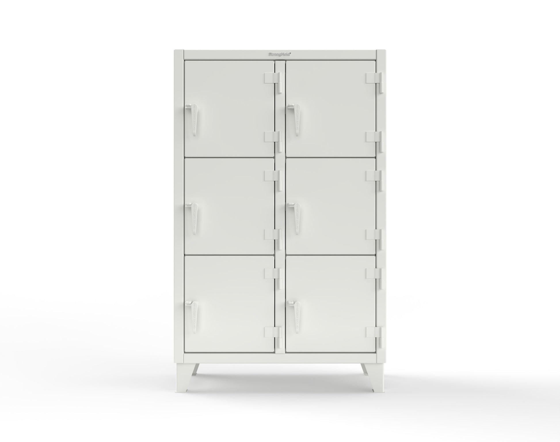 Extreme Duty 12 GA Triple-Tier Locker with 6 Compartments, 42 in. W x 18in. D x 68 in. H - 3.55-18-3TMT-9003