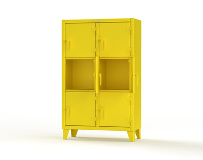 Extreme Duty 12 GA Triple-Tier Locker with 6 Compartments, 42 in. W x 18in. D x 68 in. H - 3.55-18-3TMT-1023