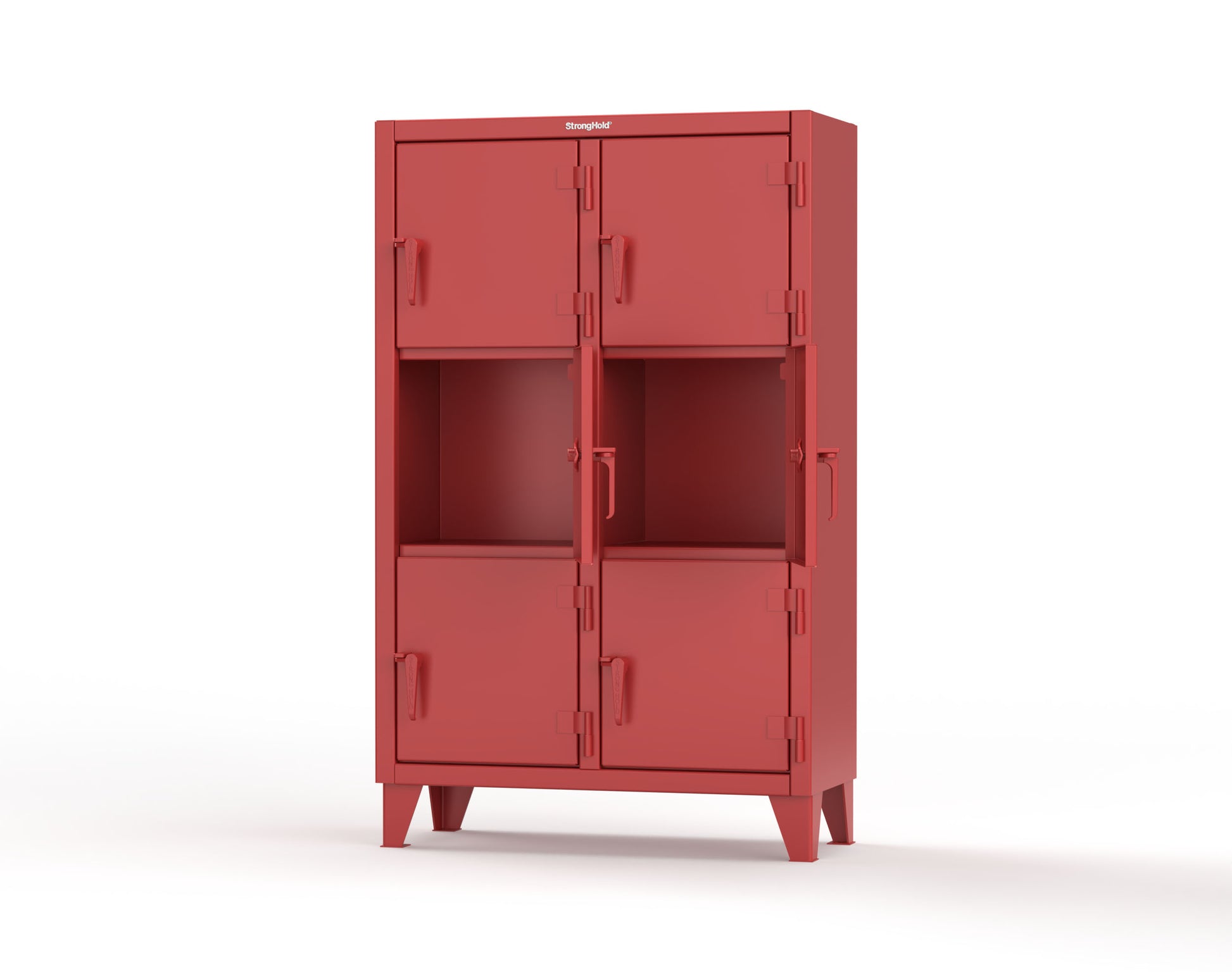 Extreme Duty 12 GA Triple-Tier Locker with 6 Compartments, 42 in. W x 18in. D x 68 in. H - 3.55-18-3TMT-3001