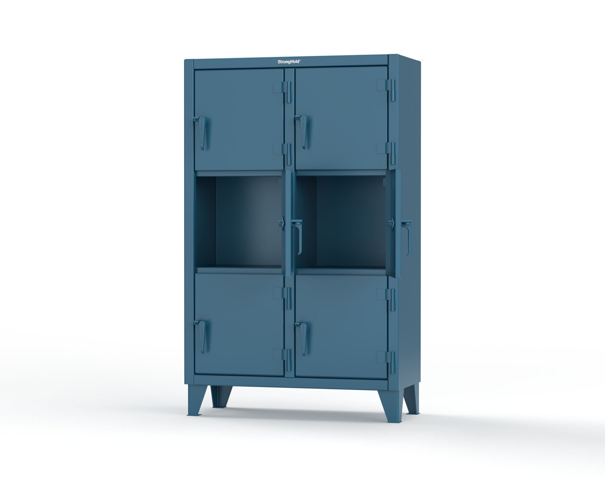 Extreme Duty 12 GA Triple-Tier Locker with 6 Compartments, 42 in. W x 18in. D x 68 in. H - 3.55-18-3TMT-5010