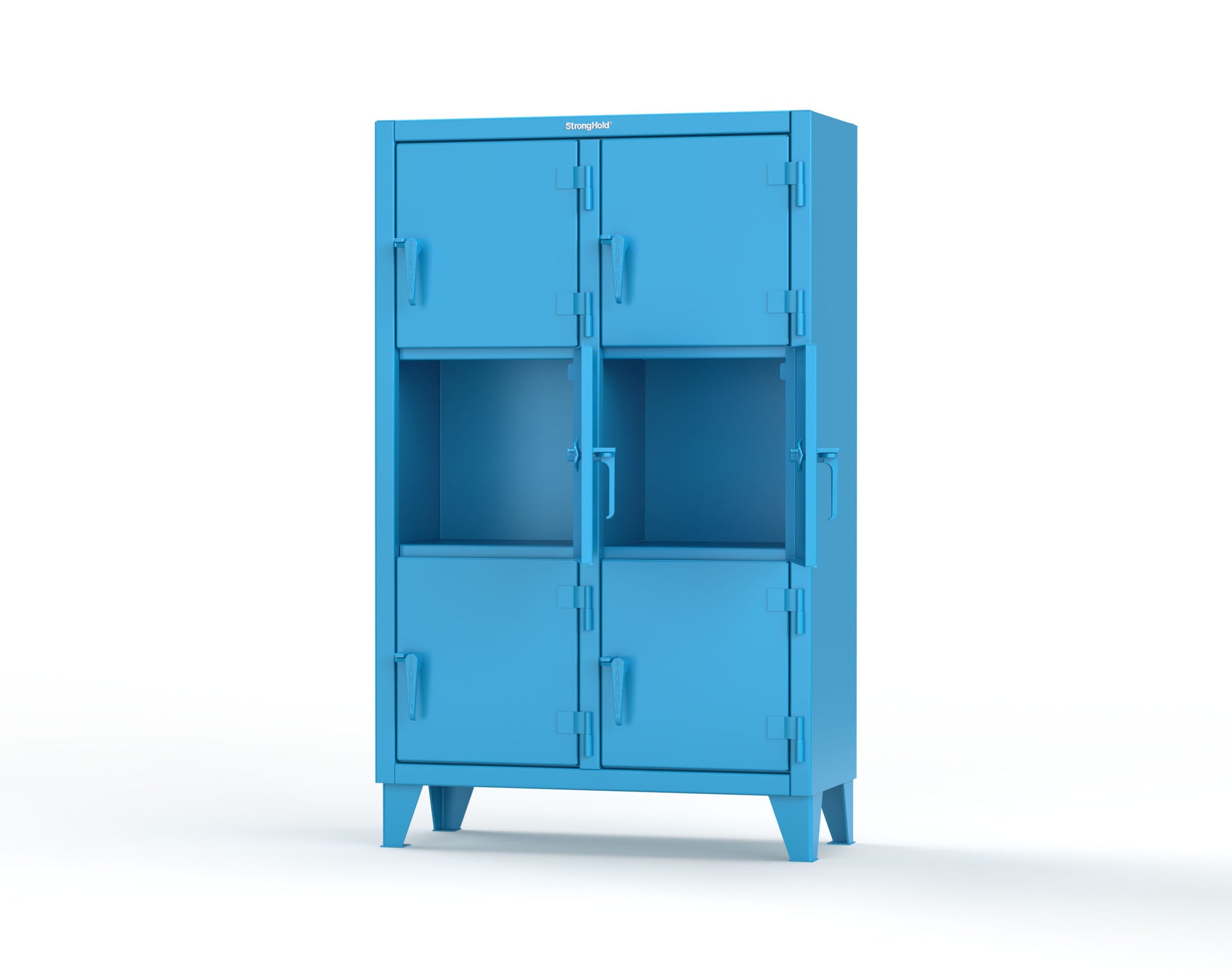 Extreme Duty 12 GA Triple-Tier Locker with 6 Compartments, 42 in. W x 18in. D x 68 in. H - 3.55-18-3TMT-5012