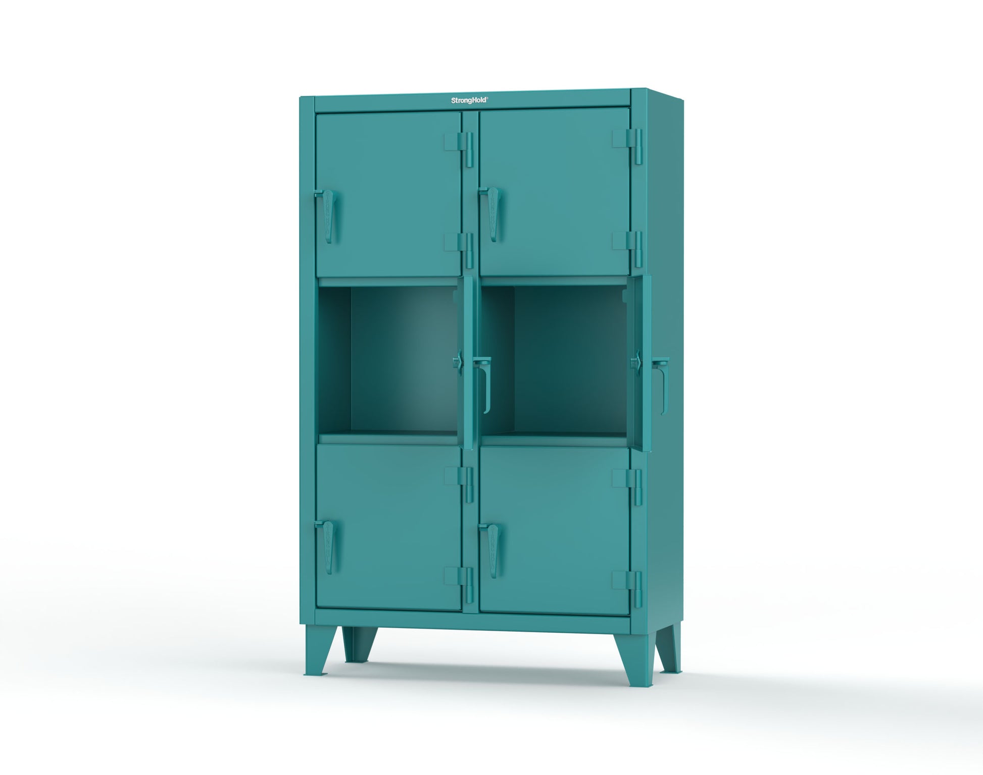 Extreme Duty 12 GA Triple-Tier Locker with 6 Compartments, 42 in. W x 18in. D x 68 in. H - 3.55-18-3TMT-5021
