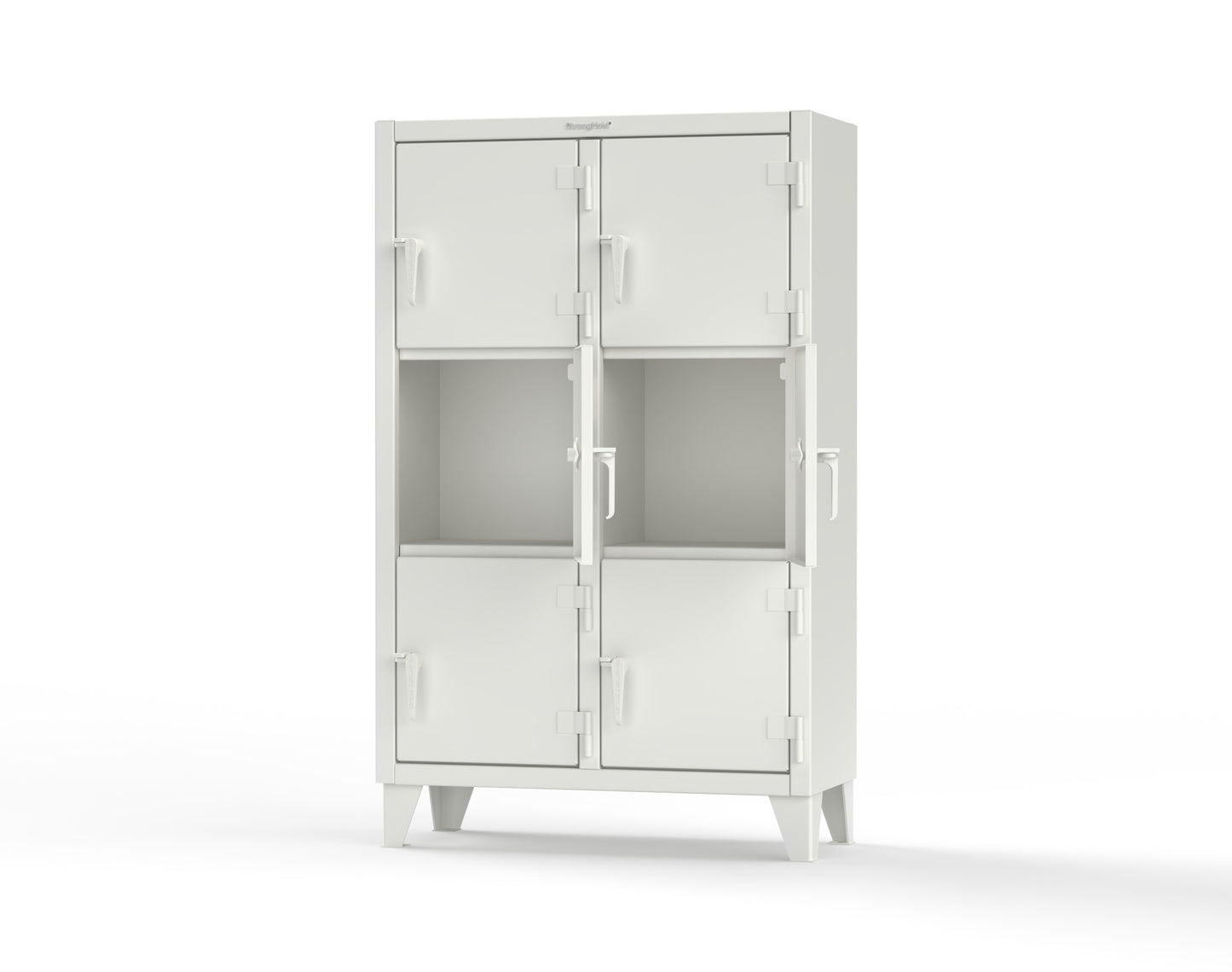 Extreme Duty 12 GA Triple-Tier Locker with 6 Compartments, 42 in. W x 18in. D x 68 in. H - 3.55-18-3TMT-9003