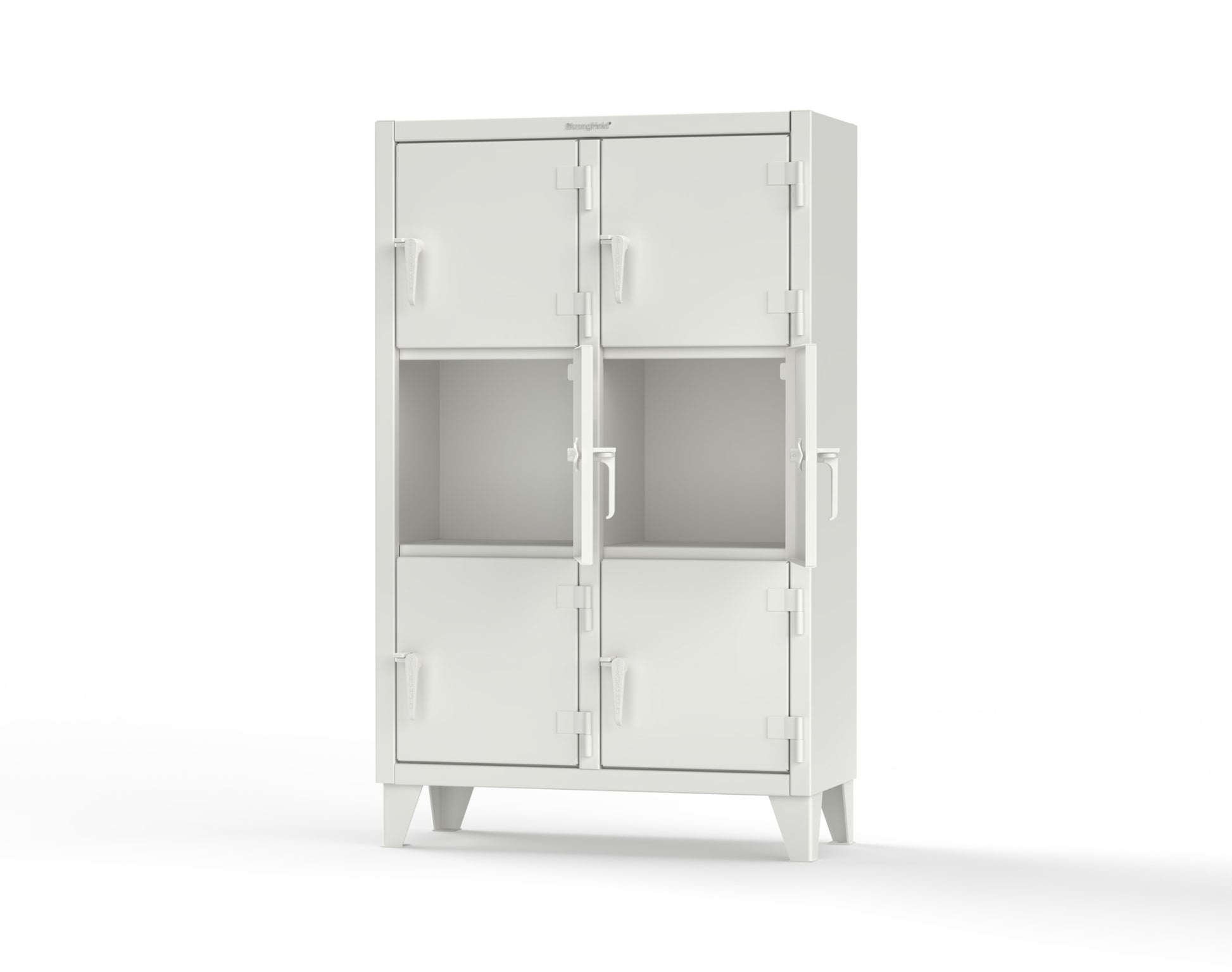 Extreme Duty 12 GA Triple-Tier Locker with 6 Compartments, 42 in. W x 18in. D x 68 in. H - 3.55-18-3TMT-9003