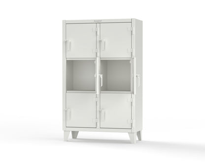 Extreme Duty 12 GA Triple-Tier Locker with 6 Compartments, 42 in. W x 18in. D x 68 in. H - 3.55-18-3TMT-9003