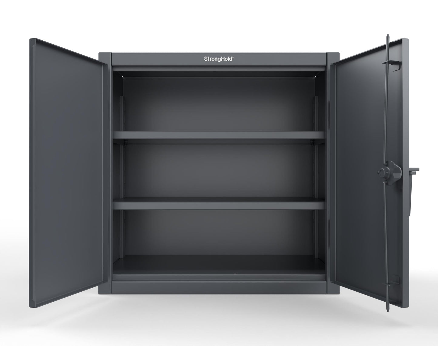 Extreme Duty 12 GA Counter-Height Cabinet with 2 Shelves - 36 In. W x 20 In. D x 36 In. H - 33-202-7024