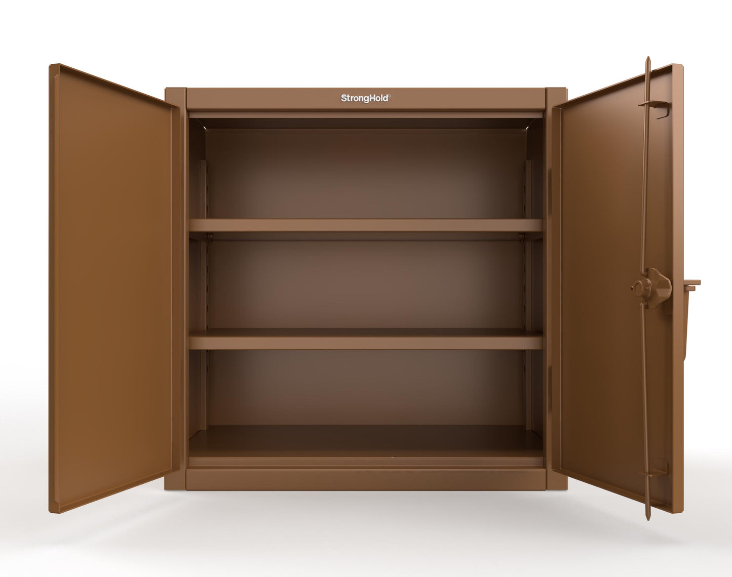 Extreme Duty 12 GA Counter-Height Cabinet with 2 Shelves - 36 In. W x 20 In. D x 36 In. H - 33-202-8008