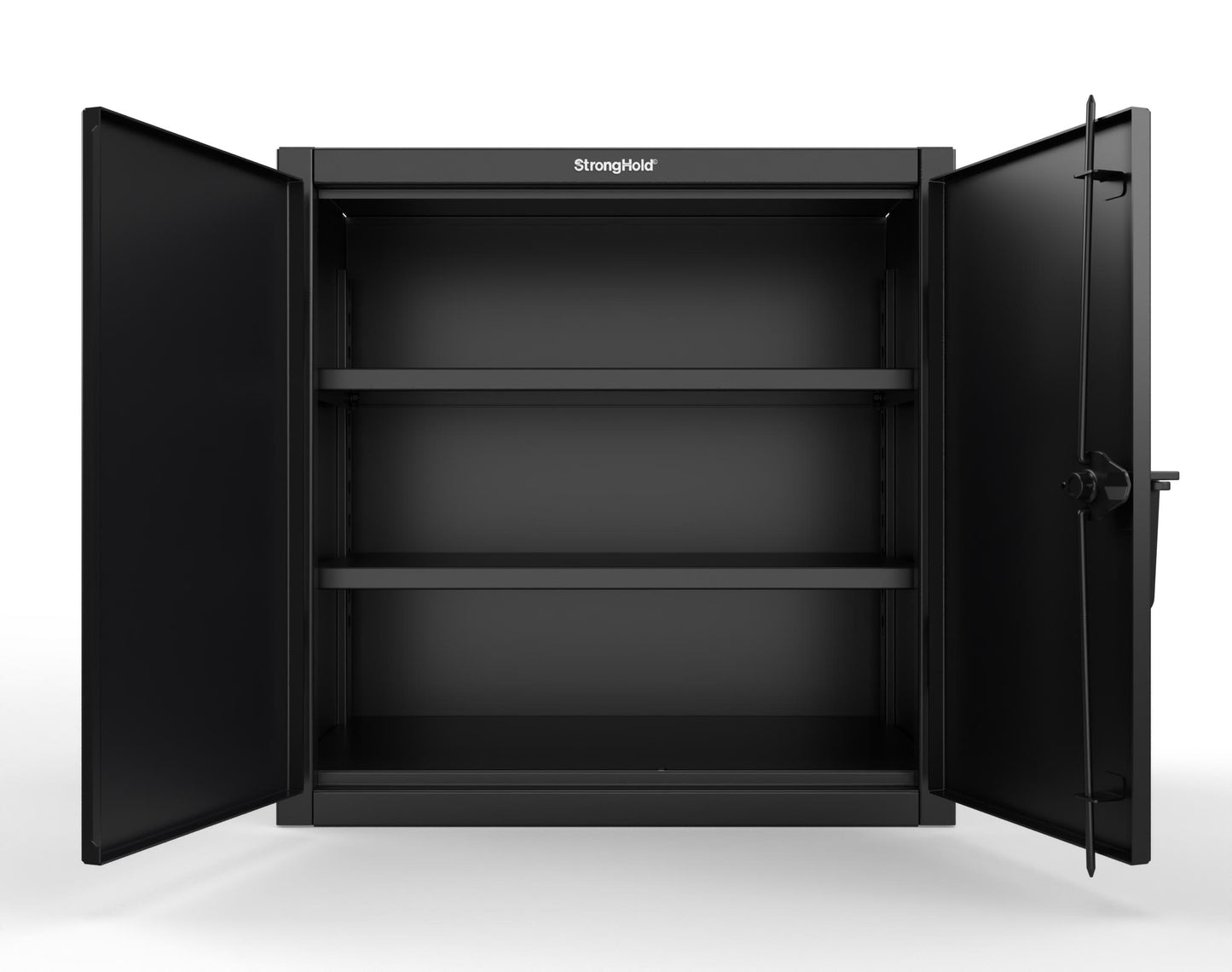 Extreme Duty 12 GA Counter-Height Cabinet with 2 Shelves - 36 In. W x 20 In. D x 36 In. H - 33-202-9005