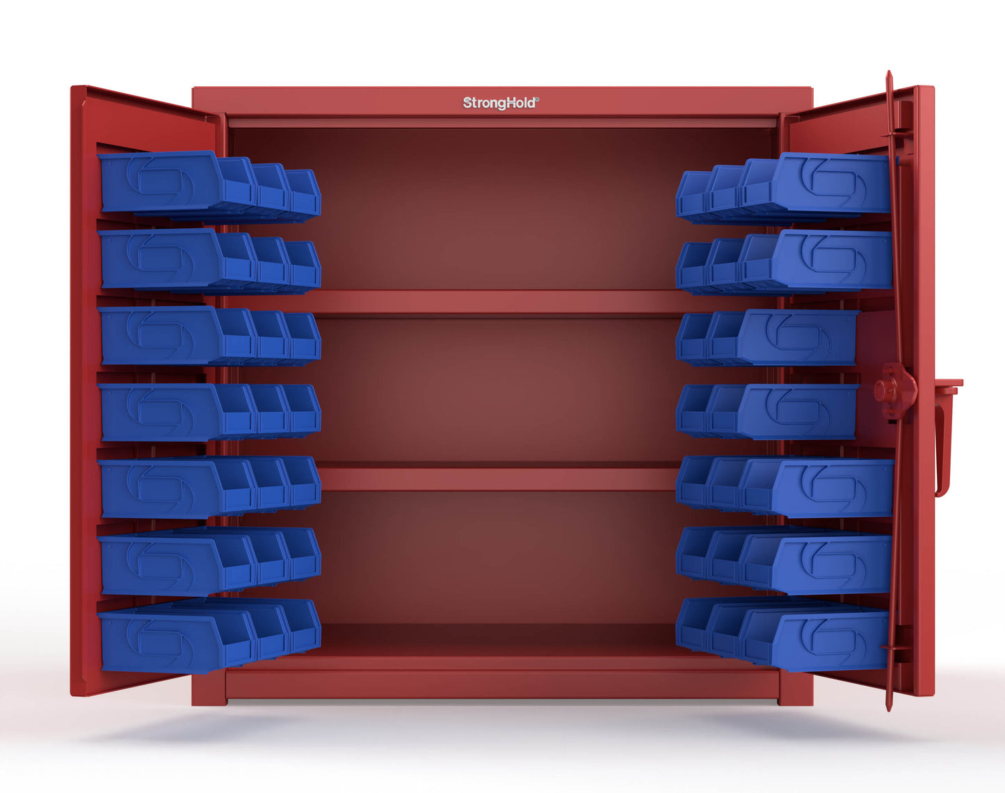 Red (RAL 3001) / Blue (RAL 5001)